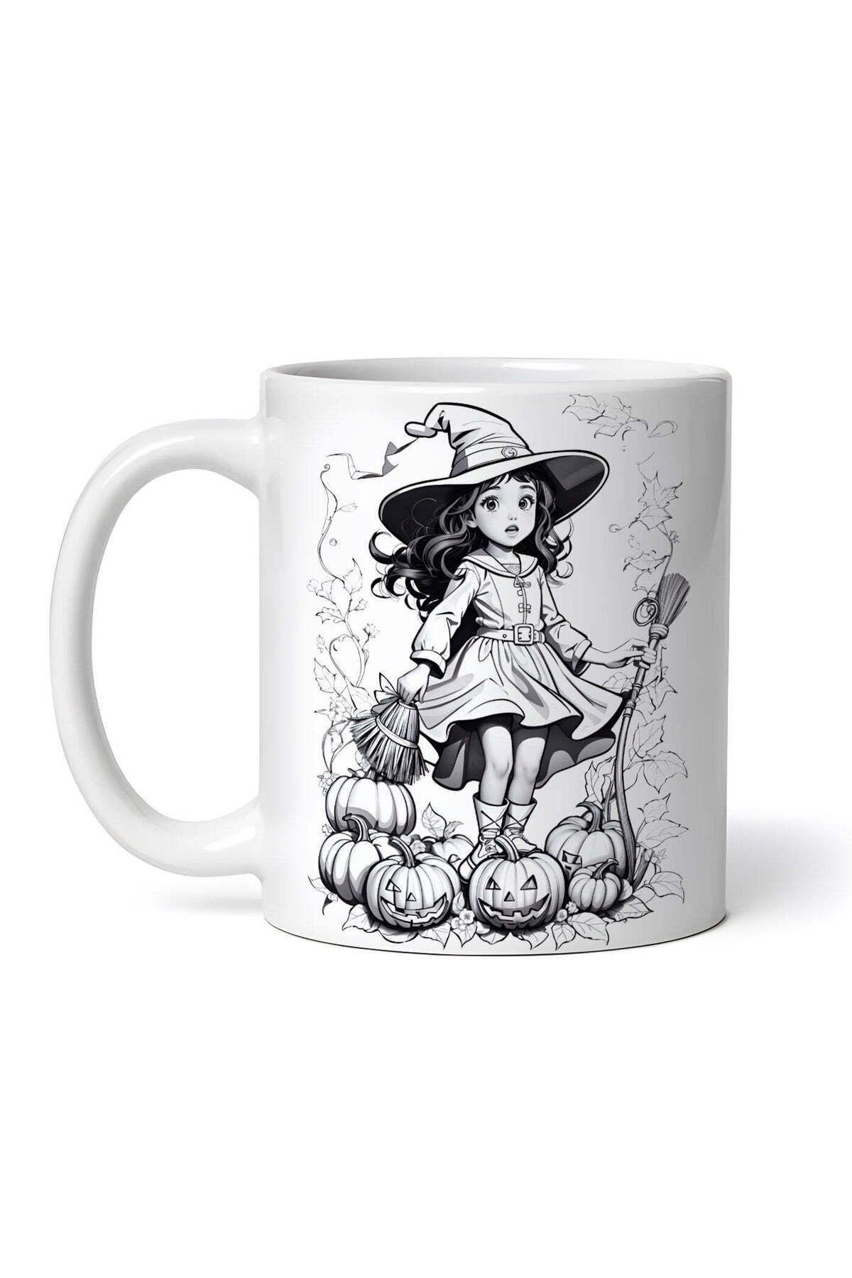 OEM Cană Albă Personalizată, Fetiță De Halloween, Inovatix . 330ml - One Size