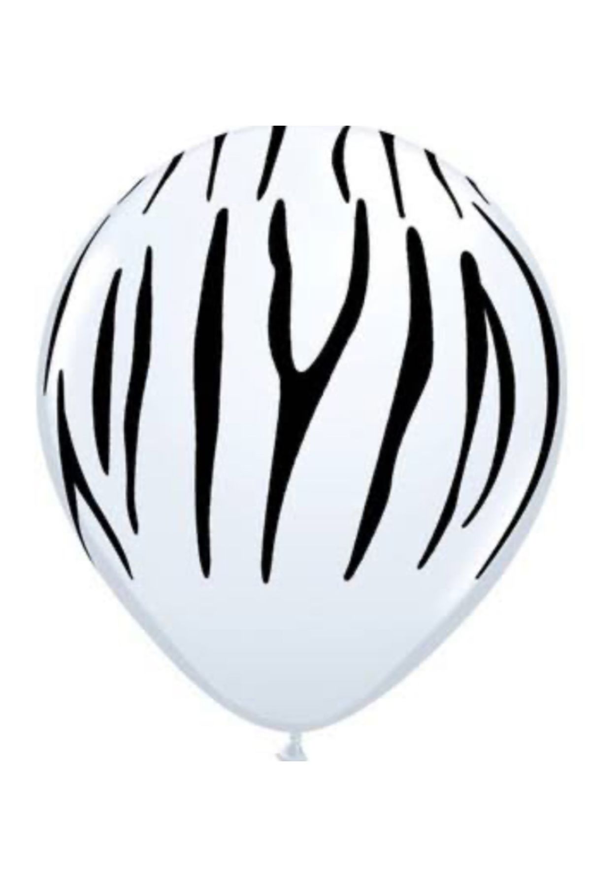 Çemrek Süs Parti Zebra Desenli Balon Lateks 12 inç Kalisan 8 Adet