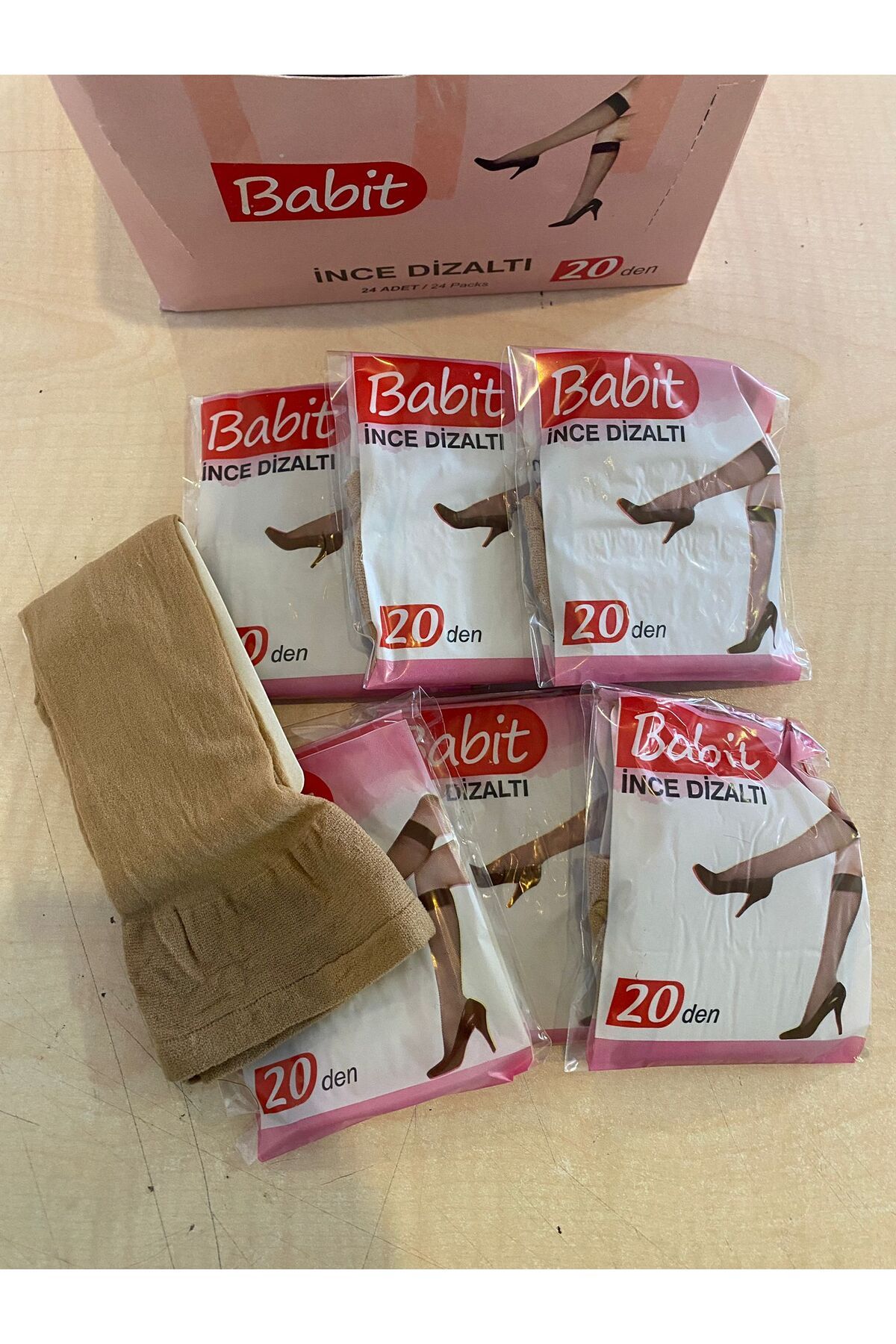 Babit 12 Çift Kadın Ince Diz Altı 20 Den Tül Çorap Esnek Nefes Alan Çorap 57 Ten Rengi