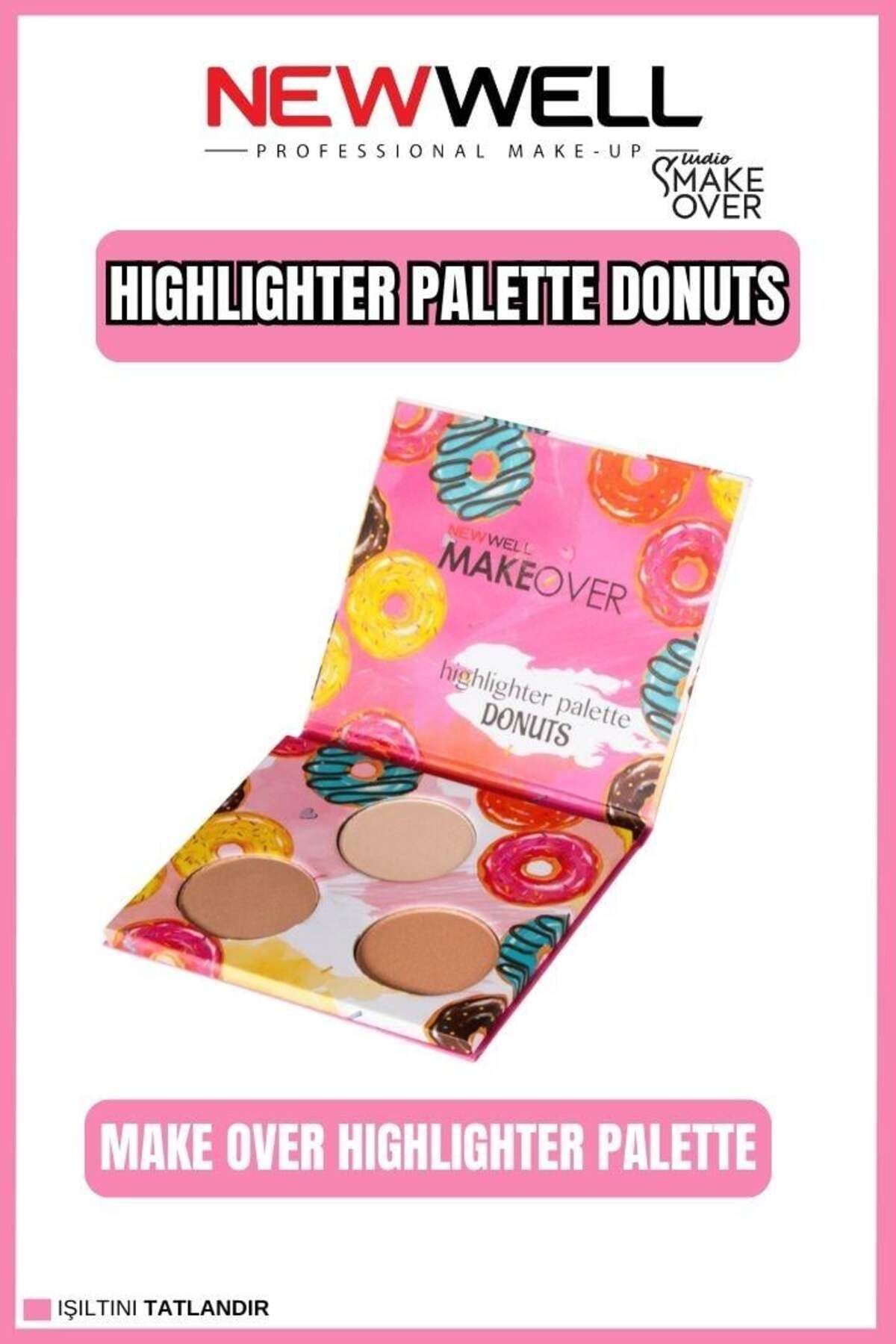 New Well Newwell Makeover Highlighter Palette Donuts 3lü