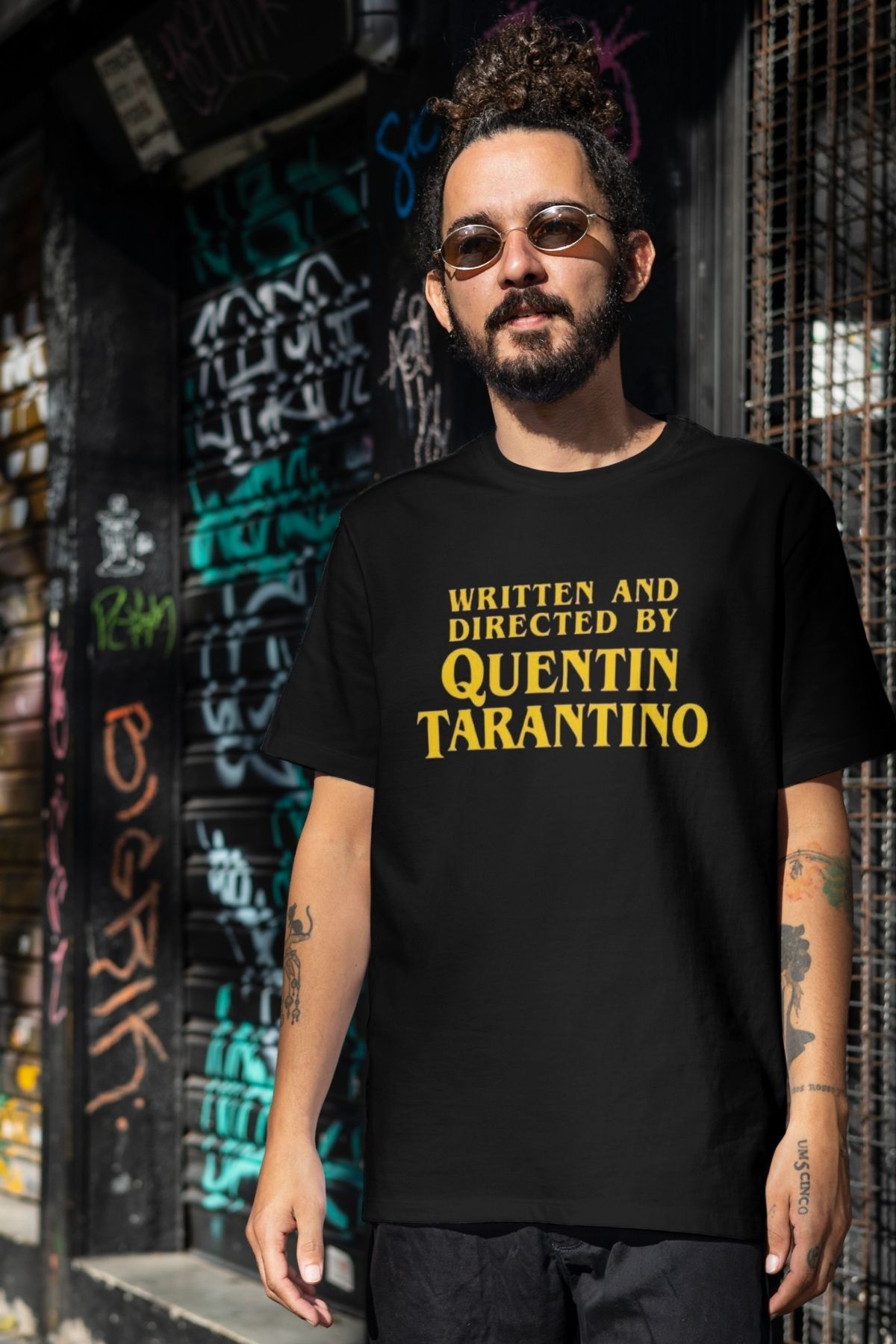 Texclusive Quentin Tarantino Tshirt Siyah Unisex