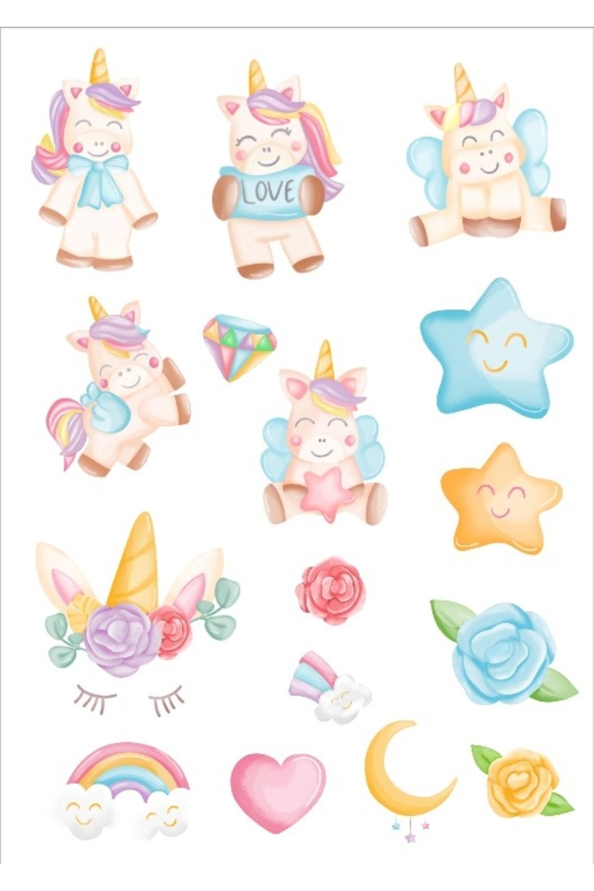Reysa Tasarım Unicorn Sticker Set