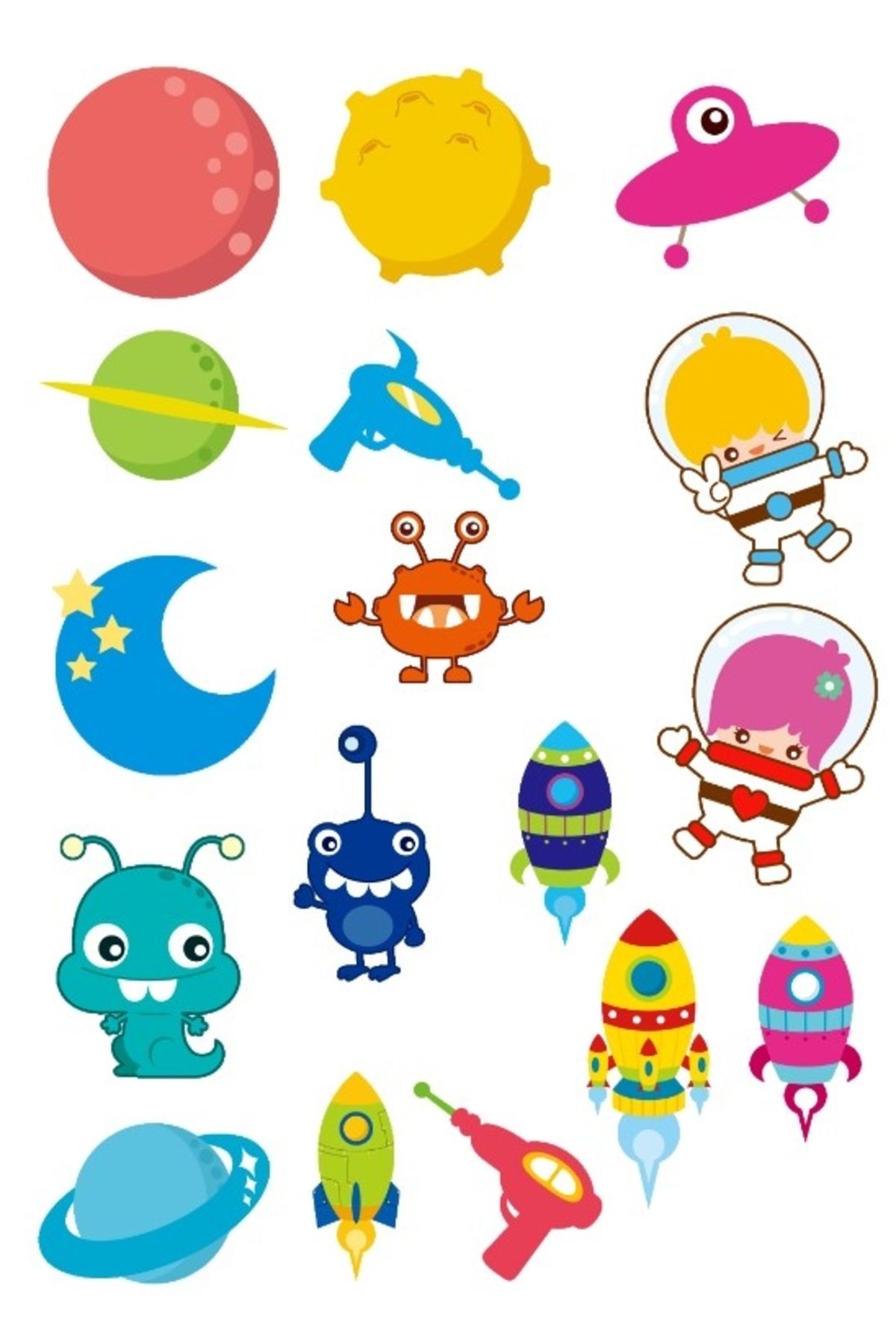 Reysa Tasarım Uzay Sticker Set