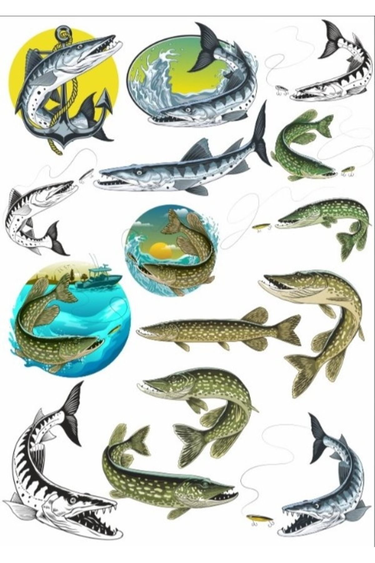 Reysa Tasarım Balık Sticker Set