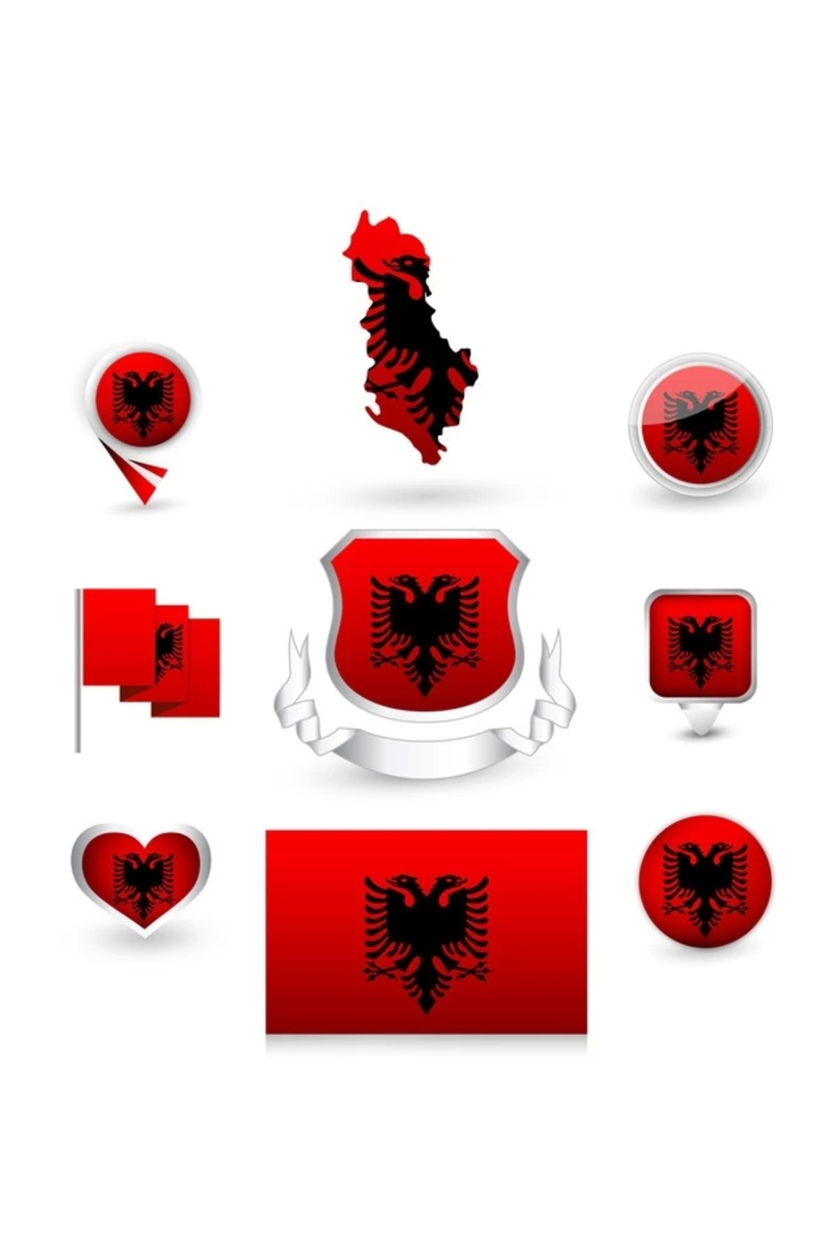 Reysa Tasarım Arnavutluk Sticker Set