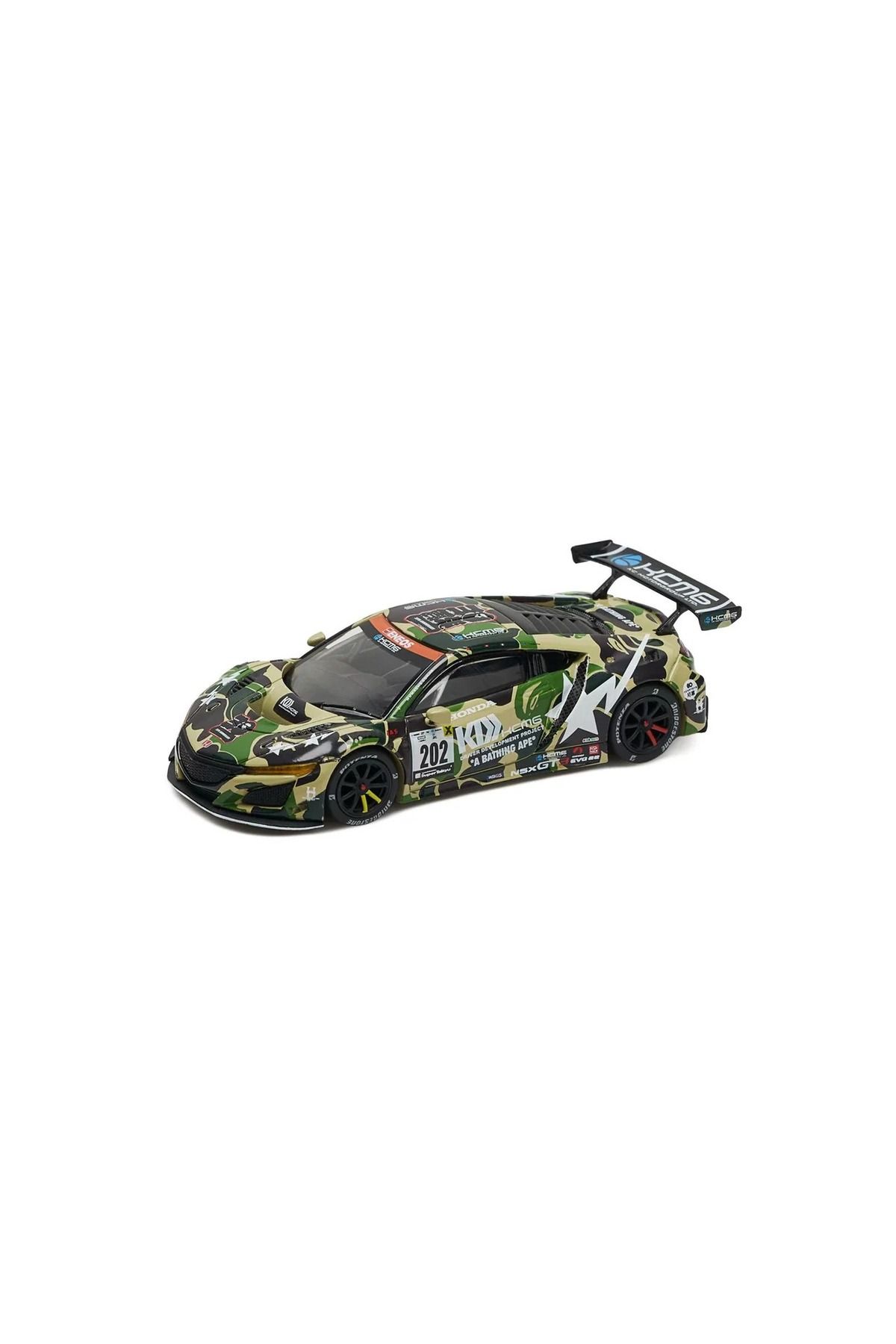 HOT WHEELS Pop Race 1/64 Honda NSX GT3 EVO22 KCMG BATHING APE