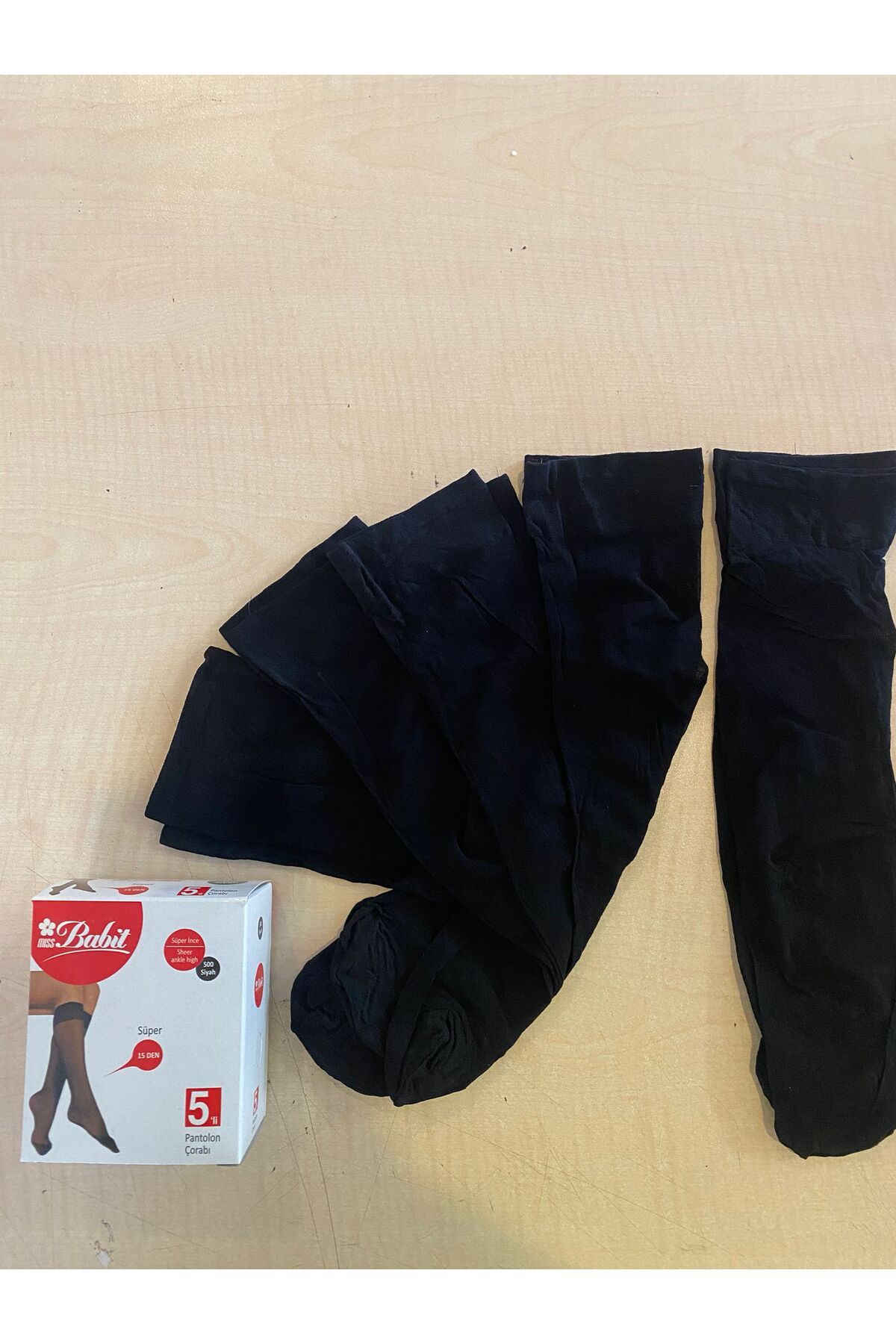 Babit Kadın Süper 15 İnce 5'li Tül Pantolon Çorabı