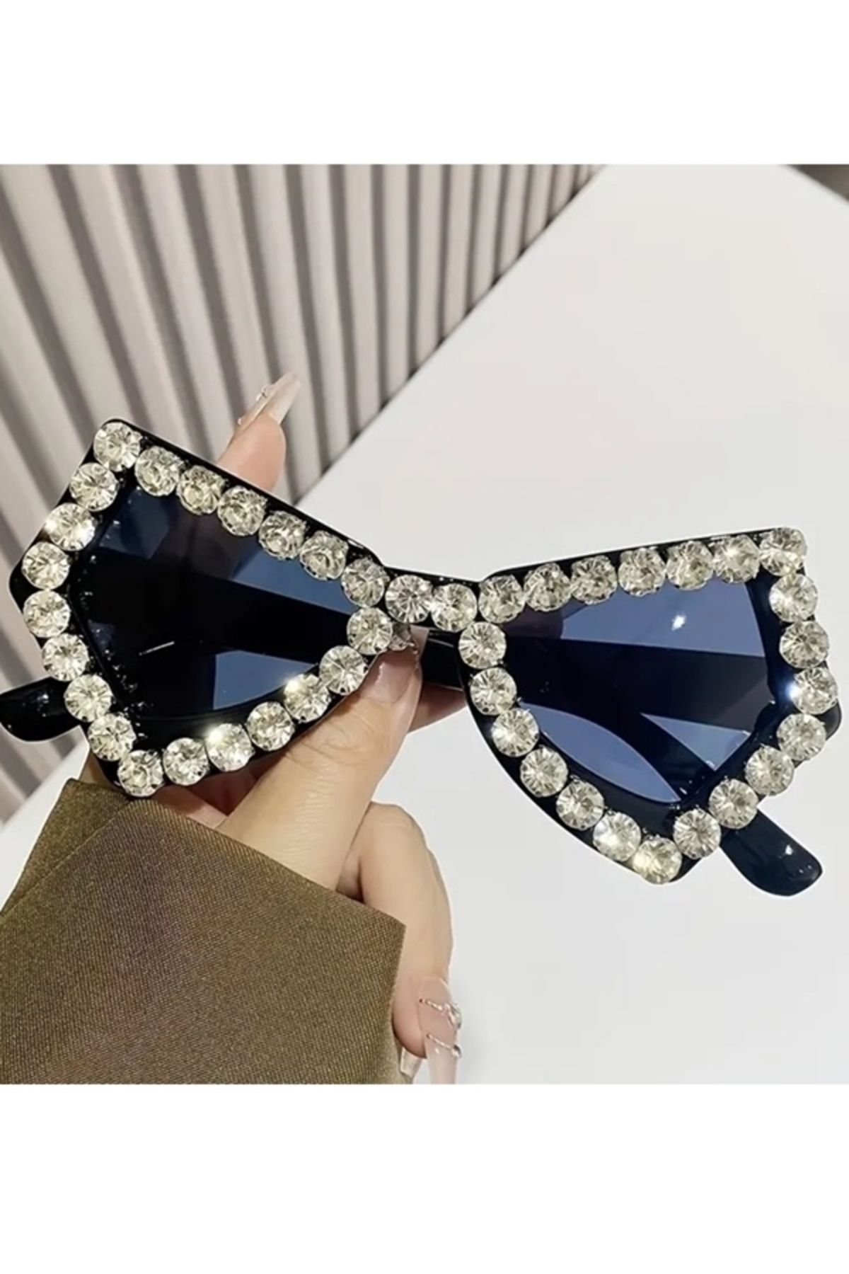 BirYıldızOl Kelebek Cat Eye Taşlı Güneş Gözlüğü