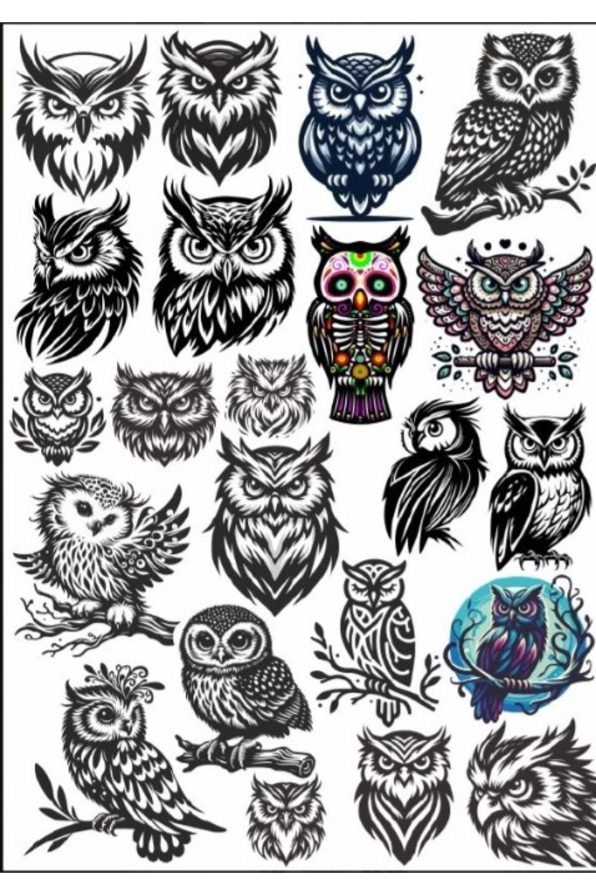 Reysa Tasarım Baykuş Sticker Set