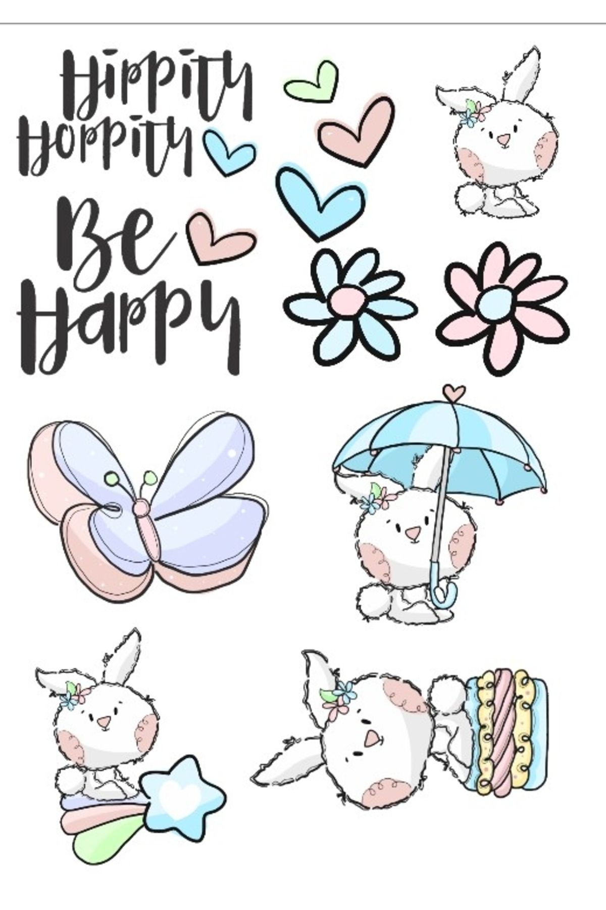 Reysa Tasarım Kelebekk Sticker Set