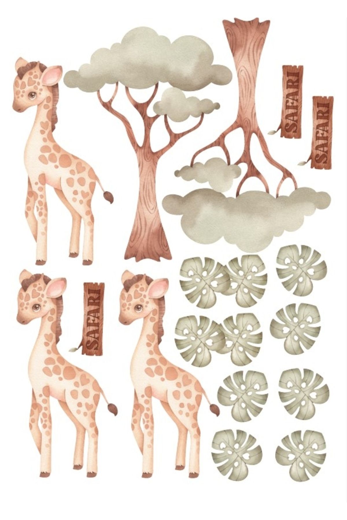 Reysa Tasarım Zürafa Sticker Set
