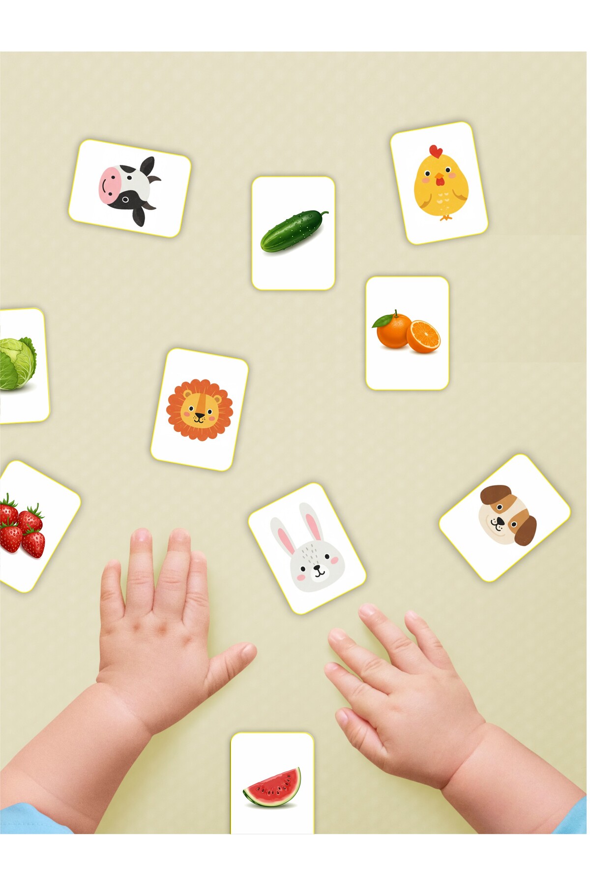 karbonsoft Zeka Kartları Eğitici Oyuncak Hafıza Kartı Hayvan Ve Meyveler Eğitici Puzzle Oyuncak ( 5,5 X 7,5 Cm) fotoğrafı 2 (önizleme)