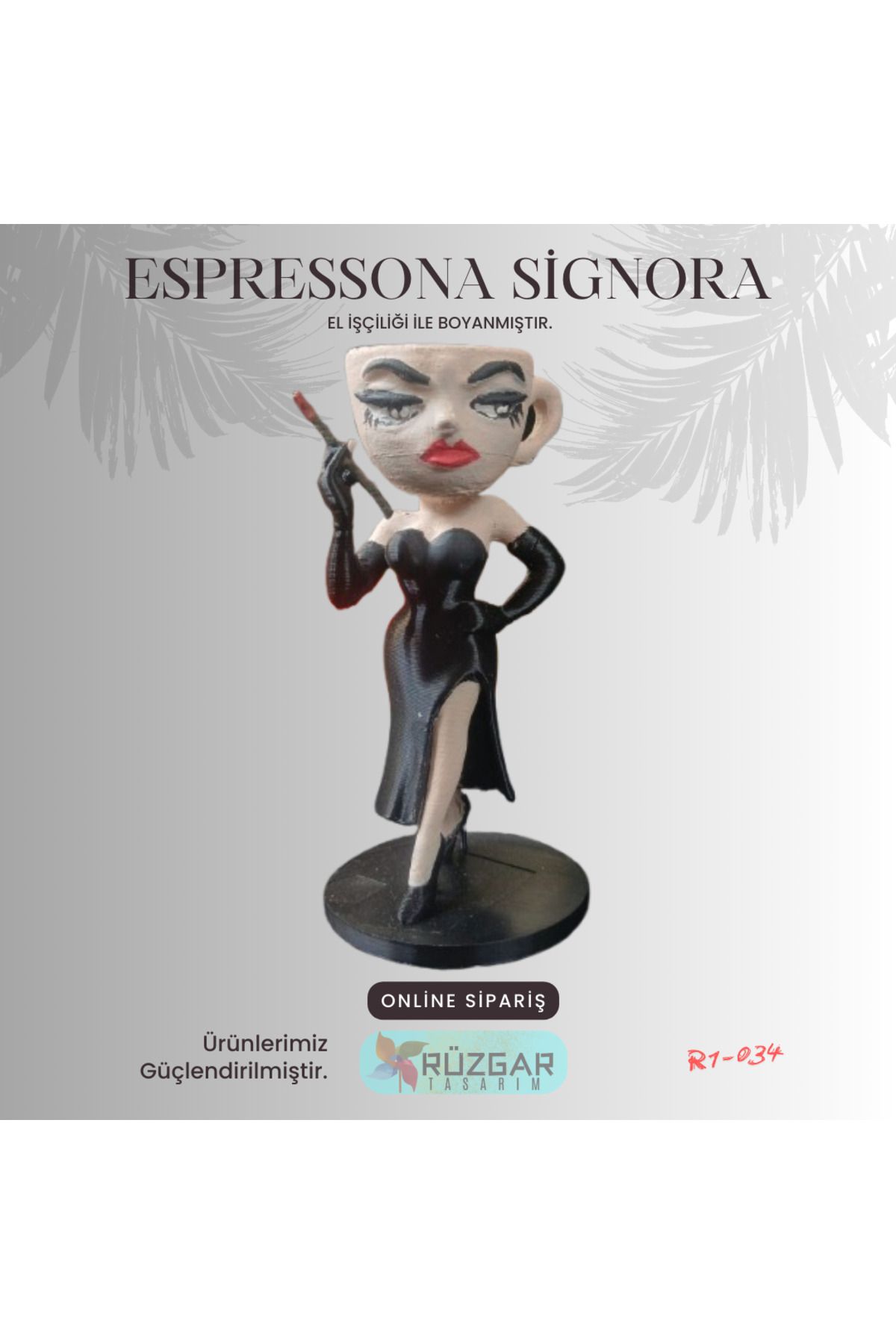 Rüzgar Tasarım Espressona Signora Tung Tung Sahur Karakteri 10 Cm Figür