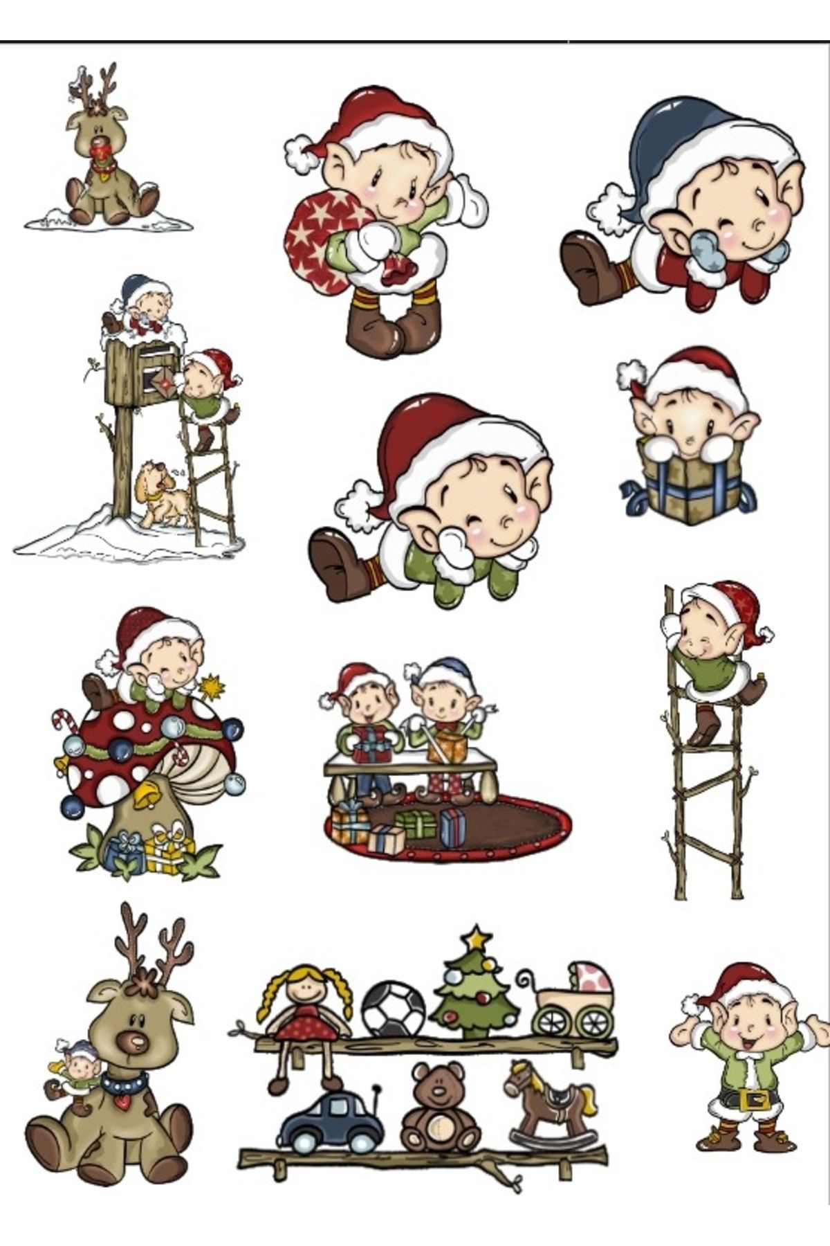 Reysa Tasarım Noel Temalı Sticker SEt