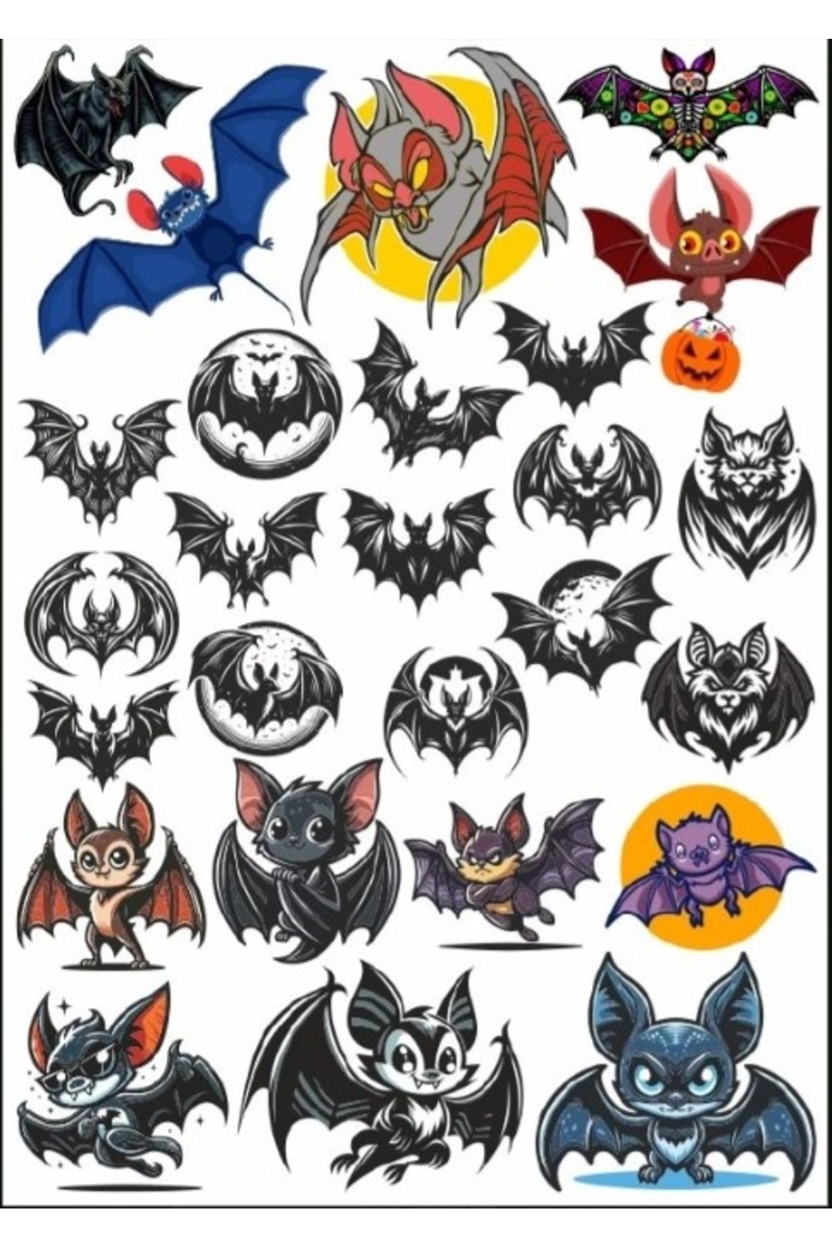 Reysa Tasarım Yarasa Sticker Set
