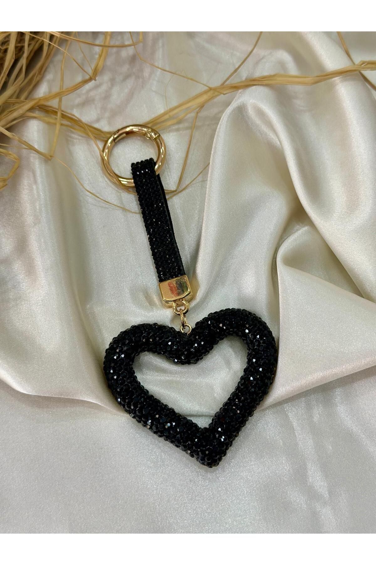 DEMİR ACCESORİES Kristal Kalp Model Anahtarlık