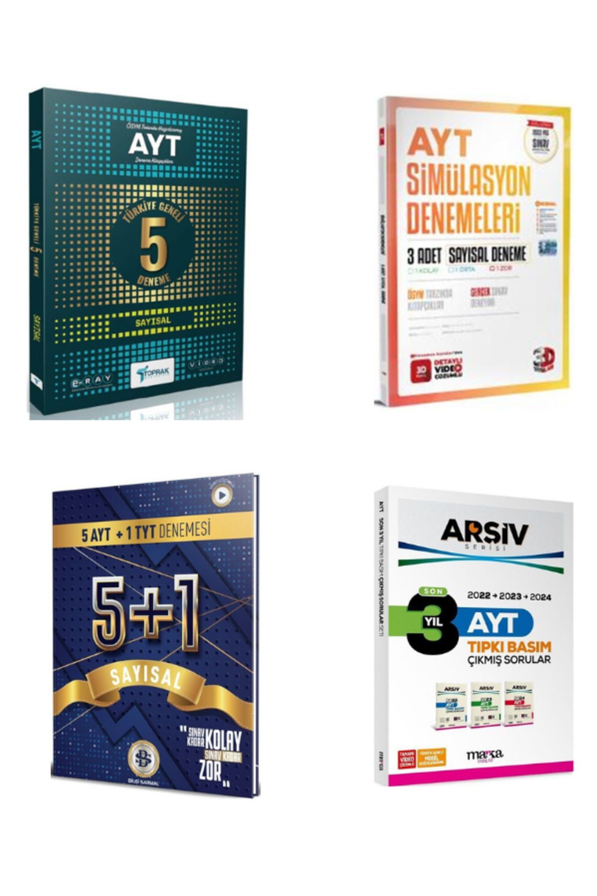 Garantör Akademi 2025 torpak ayt saysal 5 deneme ve bilgi sarmal ayt sayısal 3d ayt sayısal ve ayt 3 yıl tıpkı basım