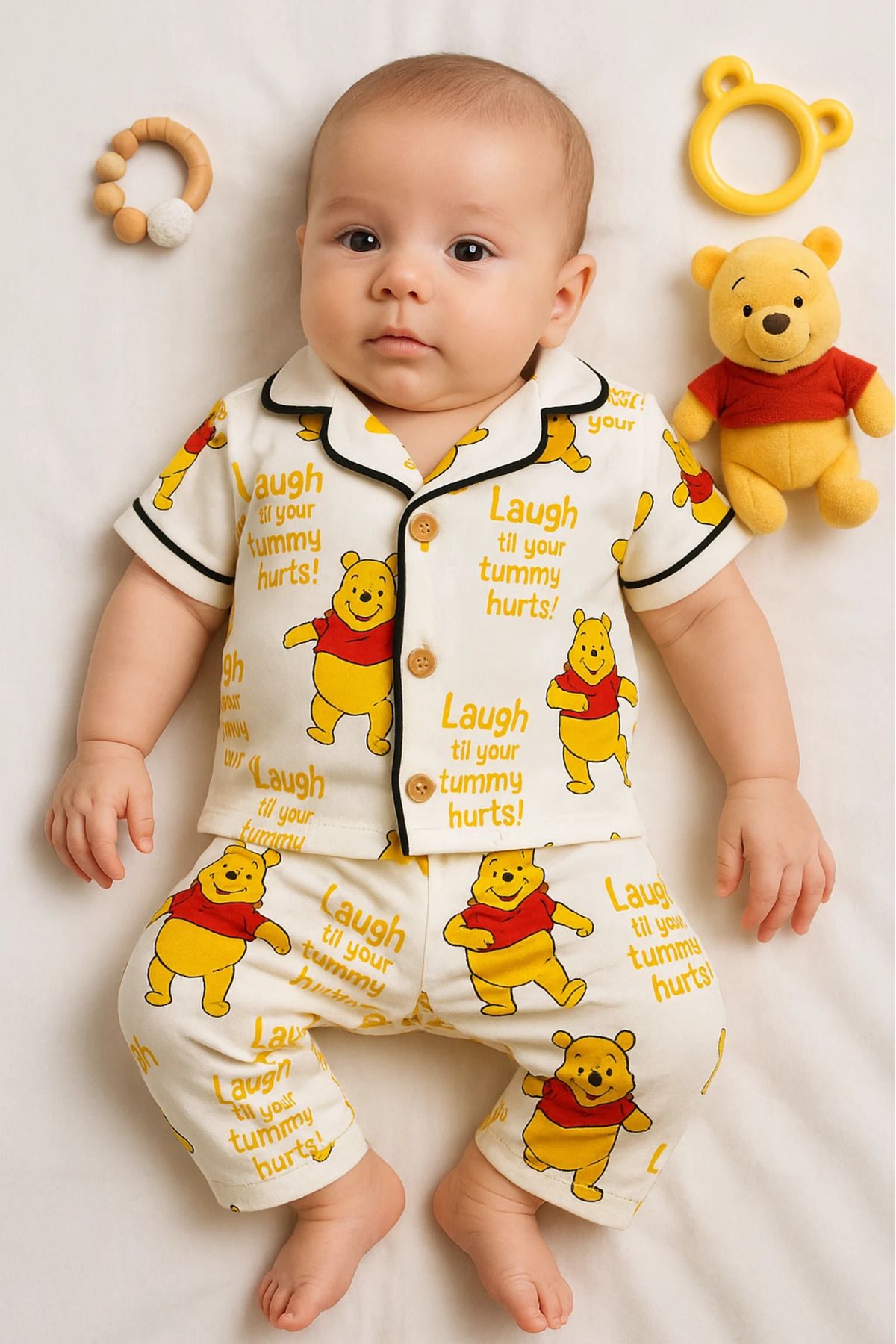 Çıldırıns Wini Baskılı 2’li Bebek Pijama Takım