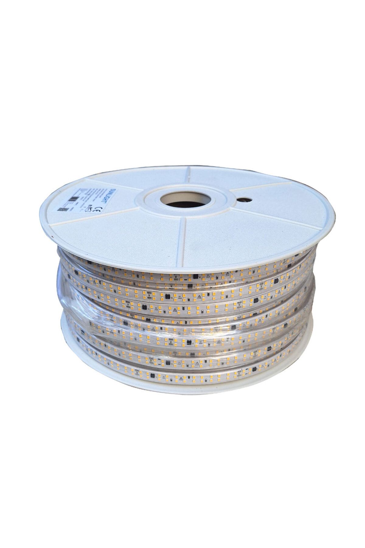 Sunlight Çift Sıra Şerit Led 240 Led 220V 100 Metre Beyaz Işık 6500K