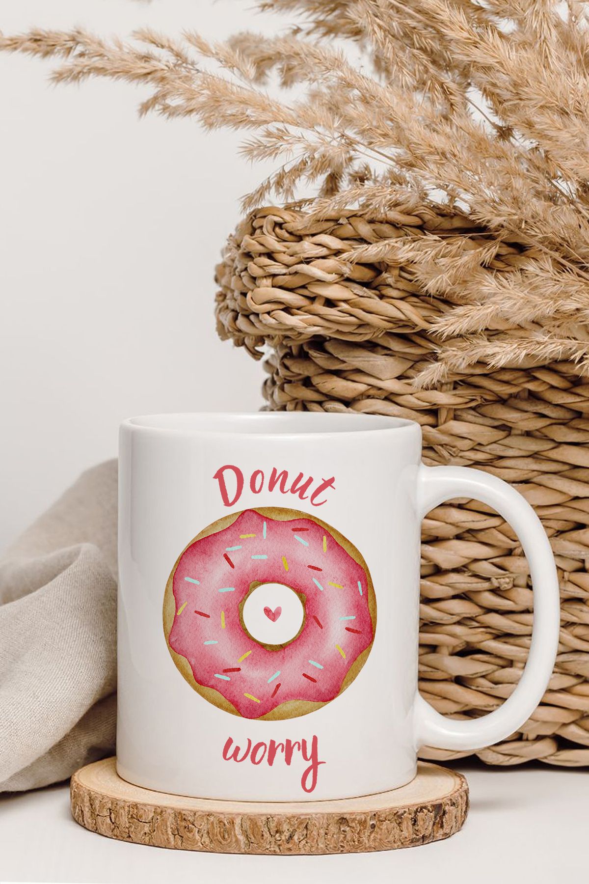 shop Donut Worry Baskılı Kupa