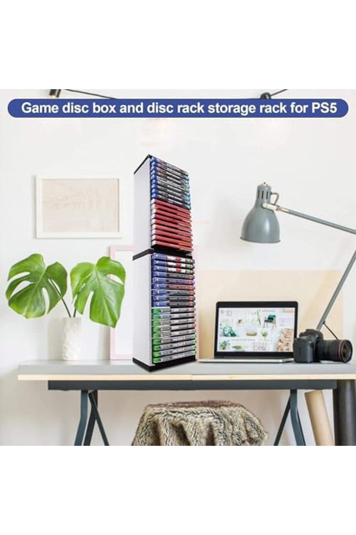 Generic-Game Storage Tower Universal Game & Blu-Ray Storage Holds 36 Disks for PS4, PS5, Xbox On 3