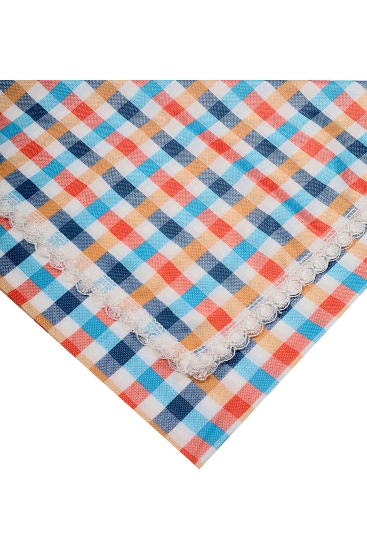 BAYSEM 150 X 150 Cm. Güpürlü Dijital Raşel Masa Örtüsü - Sofra Bezi - Renk-29