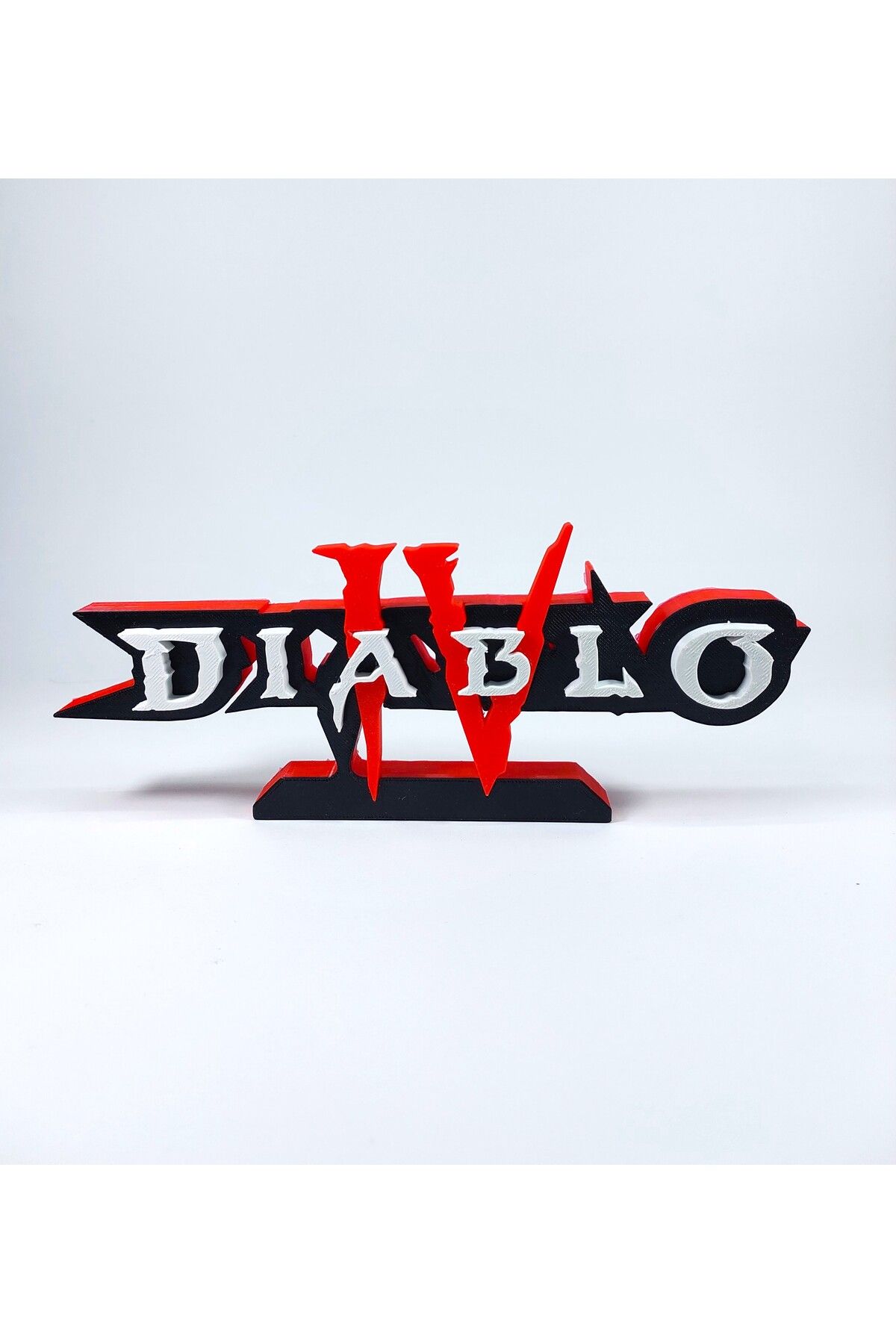 figur Diablo 4 Logo 3D Baskı Dekor