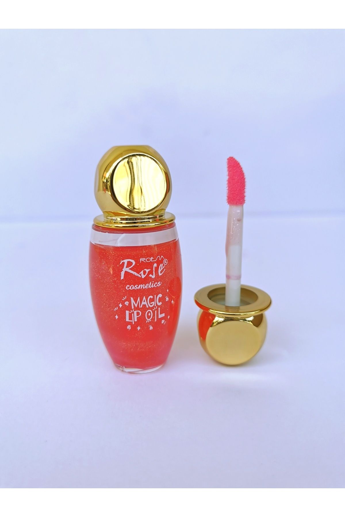 Madam accesorize Rose Bombeli Simli Dudak Parlatıcı & Magic Lip Oil