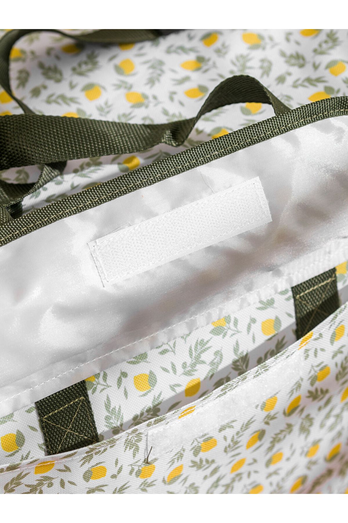 LC Waikiki-Lemon Patterned Zippered Thermal Bag (Picnic) 40cm 4