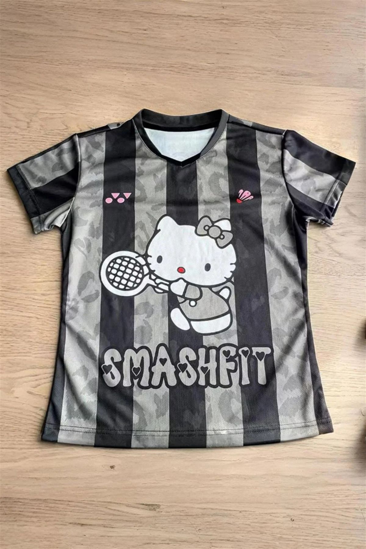 Freysu Shop Siyah Hello Kitty Forma Oversize