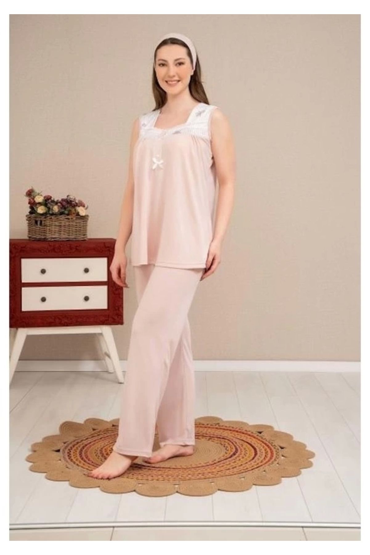 GiyimCity Sabahlıklı Lohusa Pijama Takımı