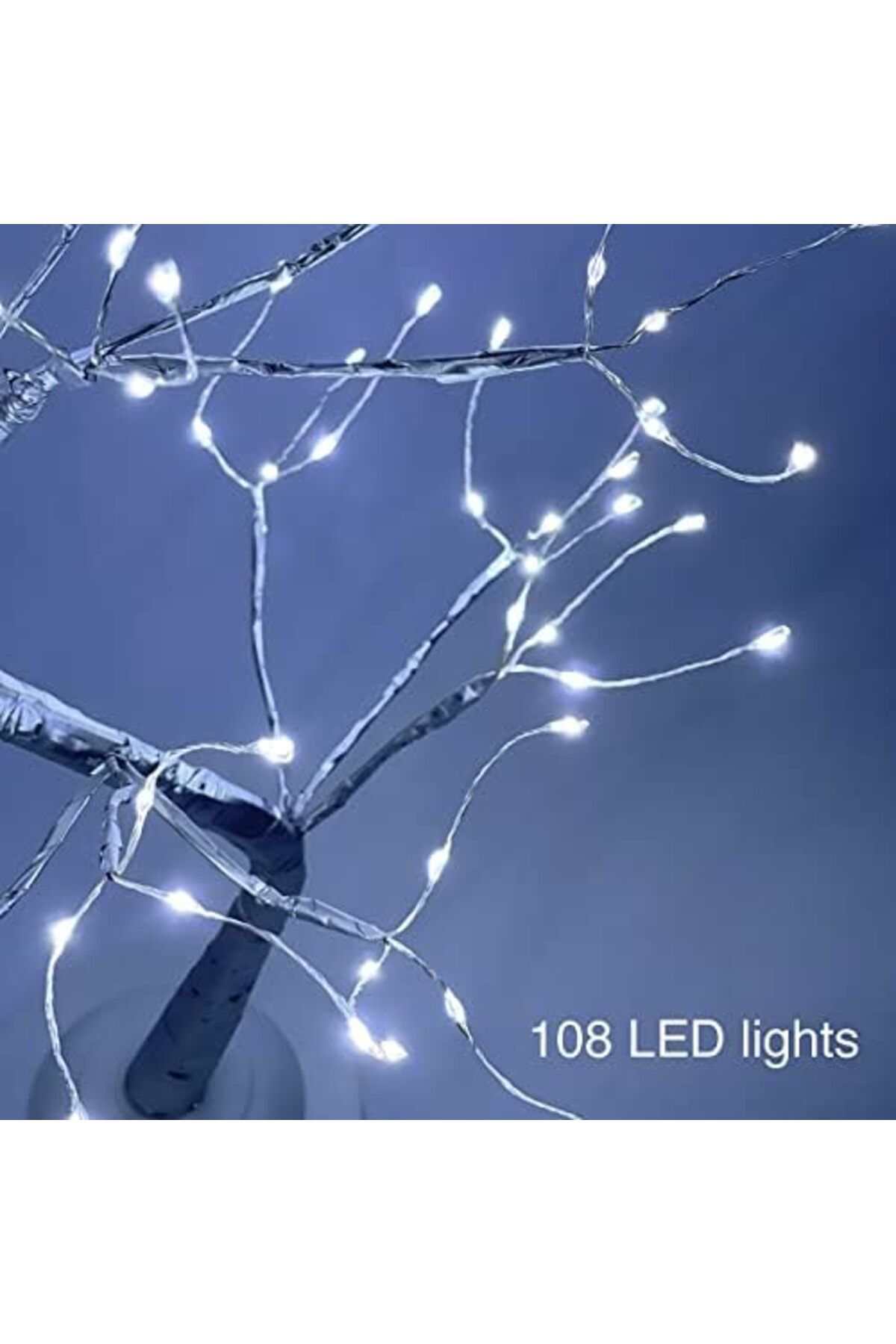 Generic-Easter Tree - 108 LED Silver - Bonsai Tree Light with 8 Lighting Modes & Timer - Fairy Light Tree 3