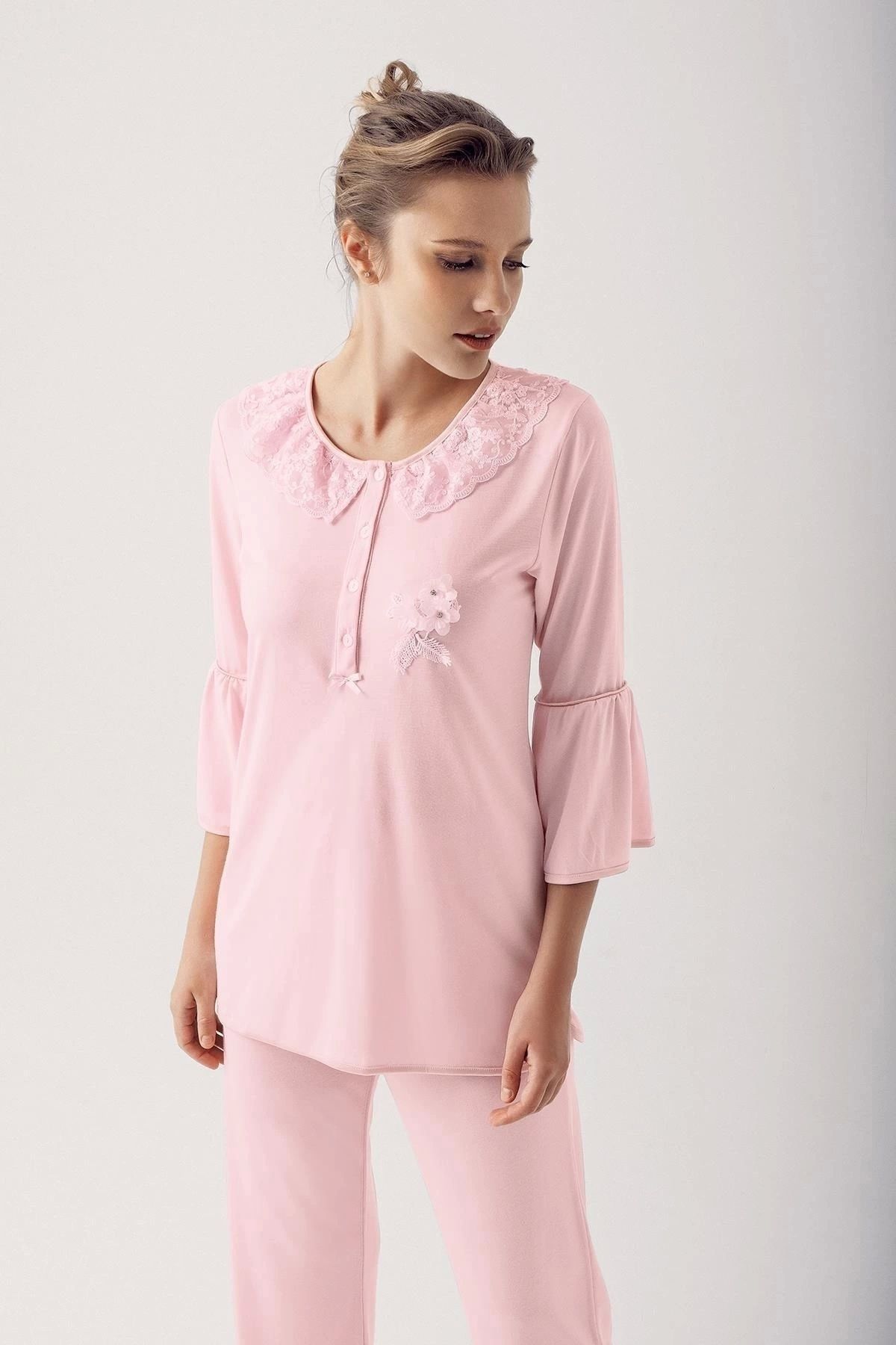 GiyimCity Uzun Kol Pijama Takımı