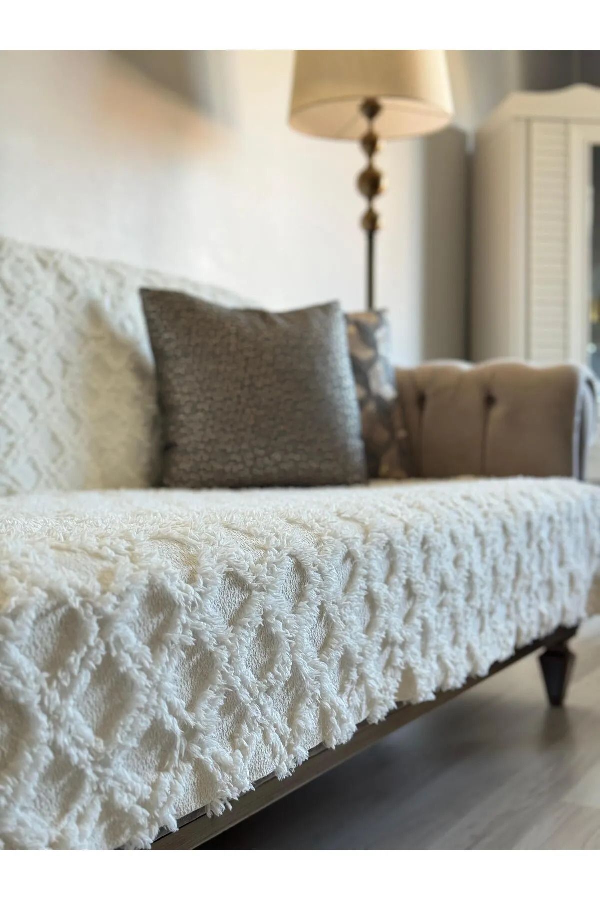 KAYALI HOME Bohem Koltuk Örtüsü 180x300 Kol Dayamayı Kapatır