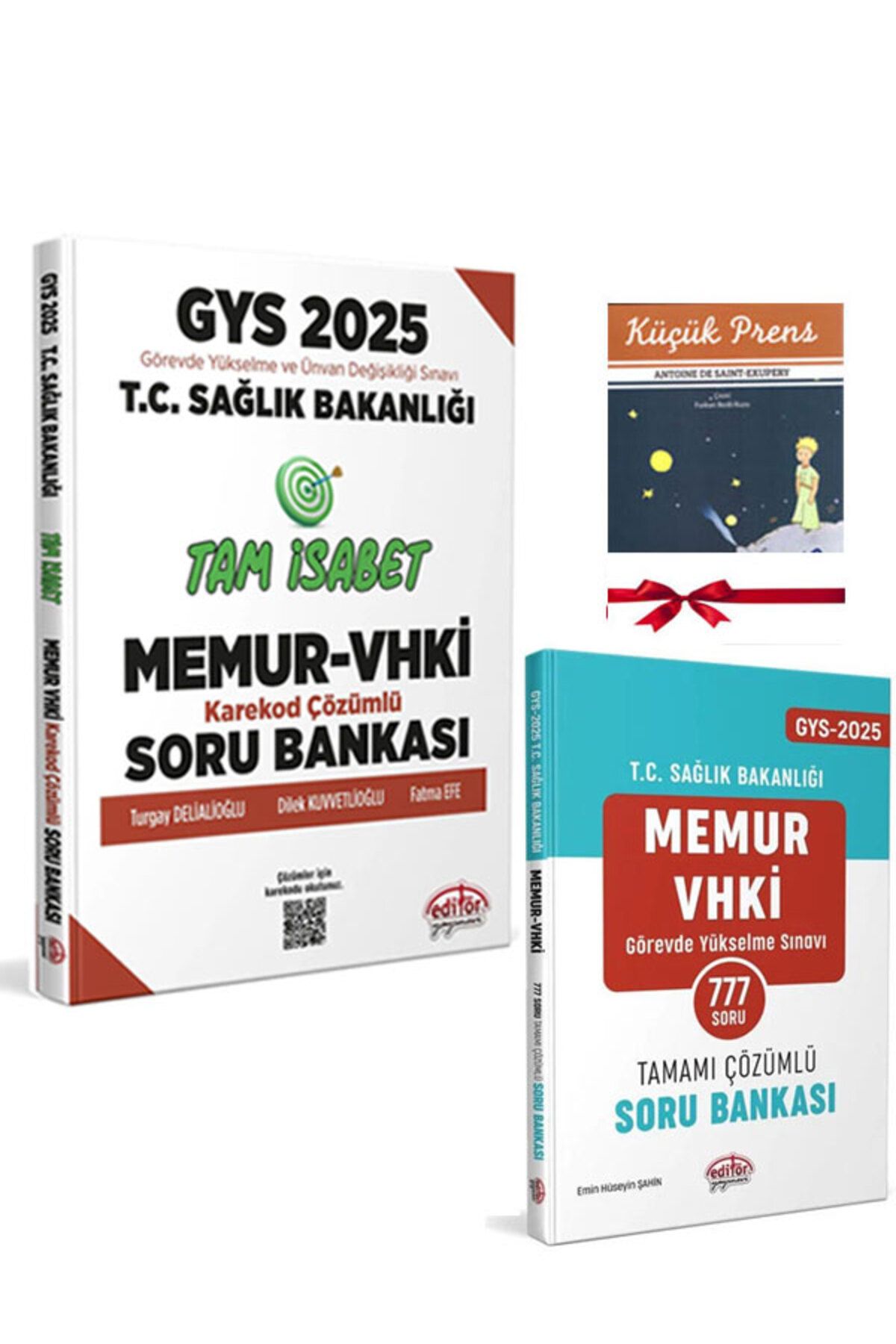 Editör Yayınevi 2025 GYS Sağlık Bakanlığı MEMUR VHKİ Tam İsabet Soru Bankası ve Çözümlü 777 Soru Bankası Seti