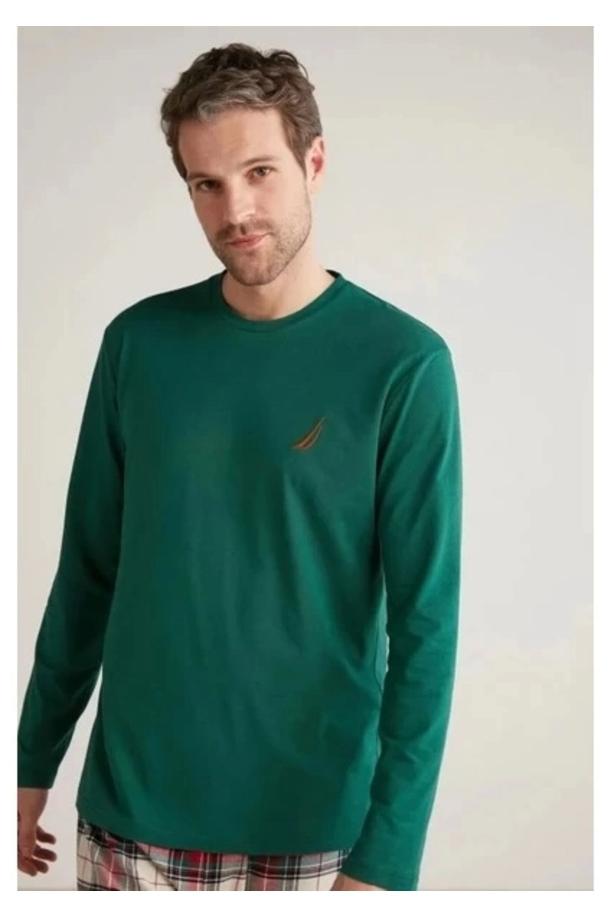 GiyimCity Erkek Uzun Kollu Ekoseli Pijama Takımı