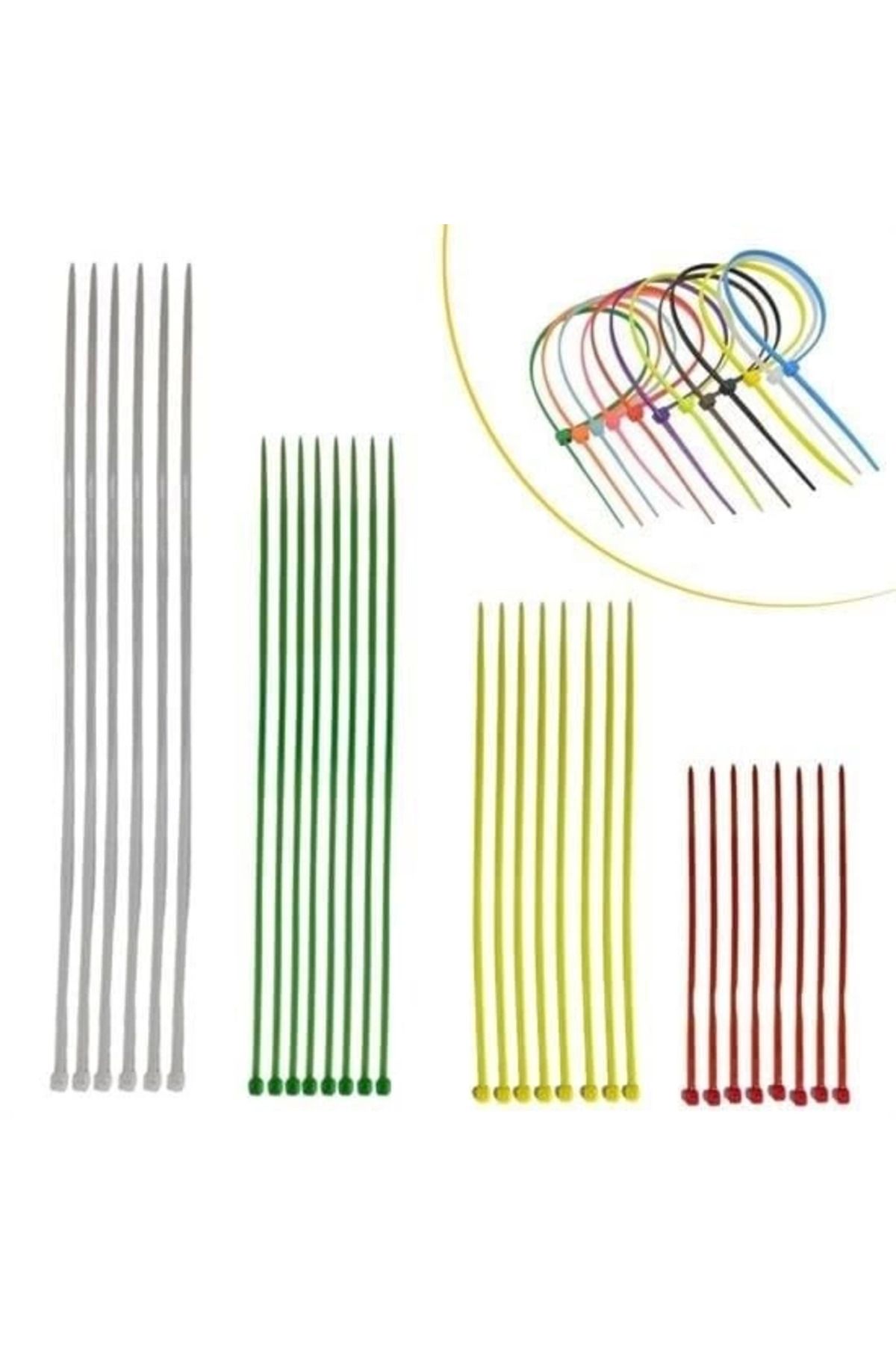 feifei 30 Parça Plastik Kablo Kelepçe Seti Kablo Düzenleyici Bağlama Bantları