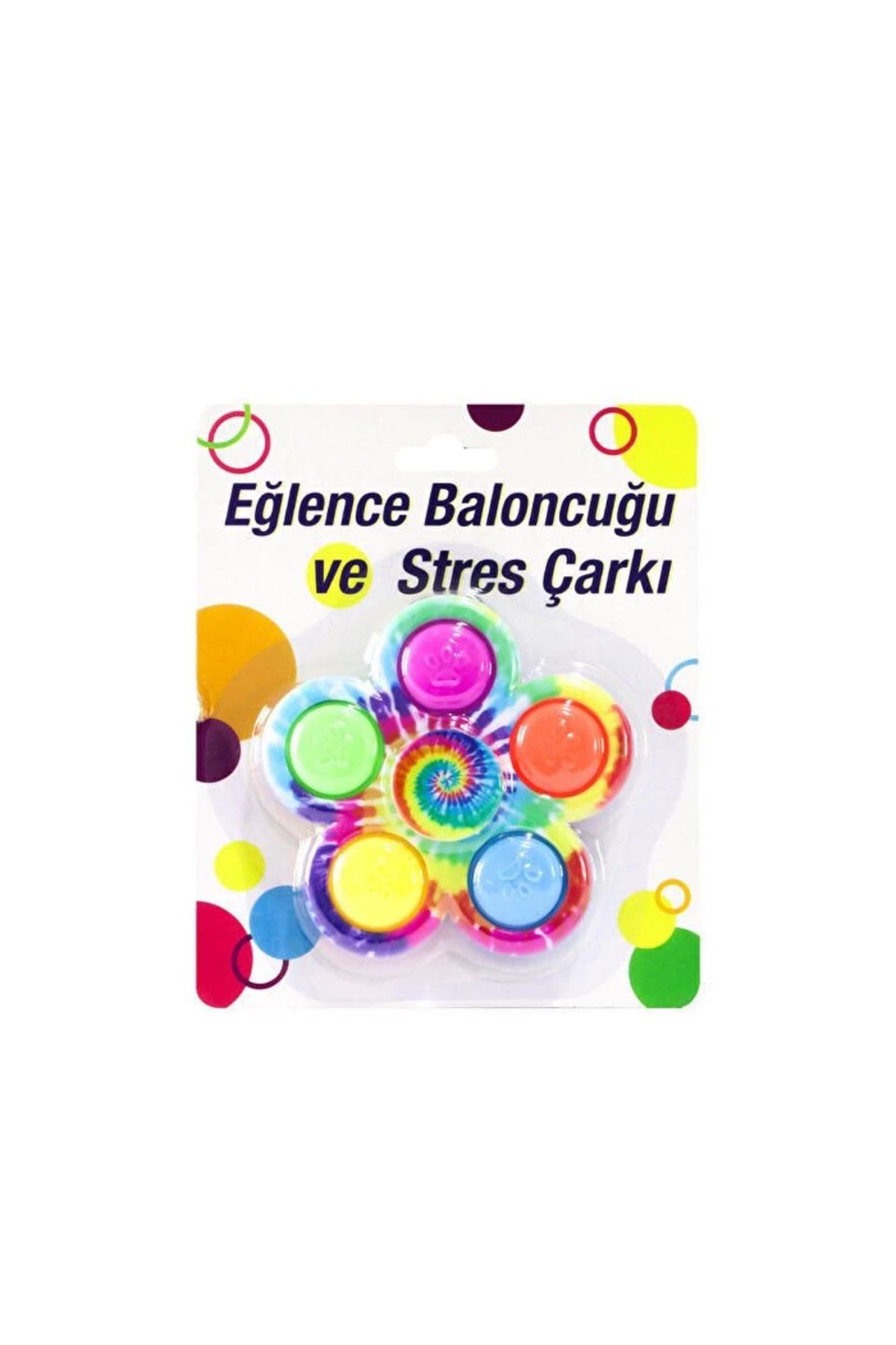 MT29 GİYİM Pop İt Renkli Stres Çarkı