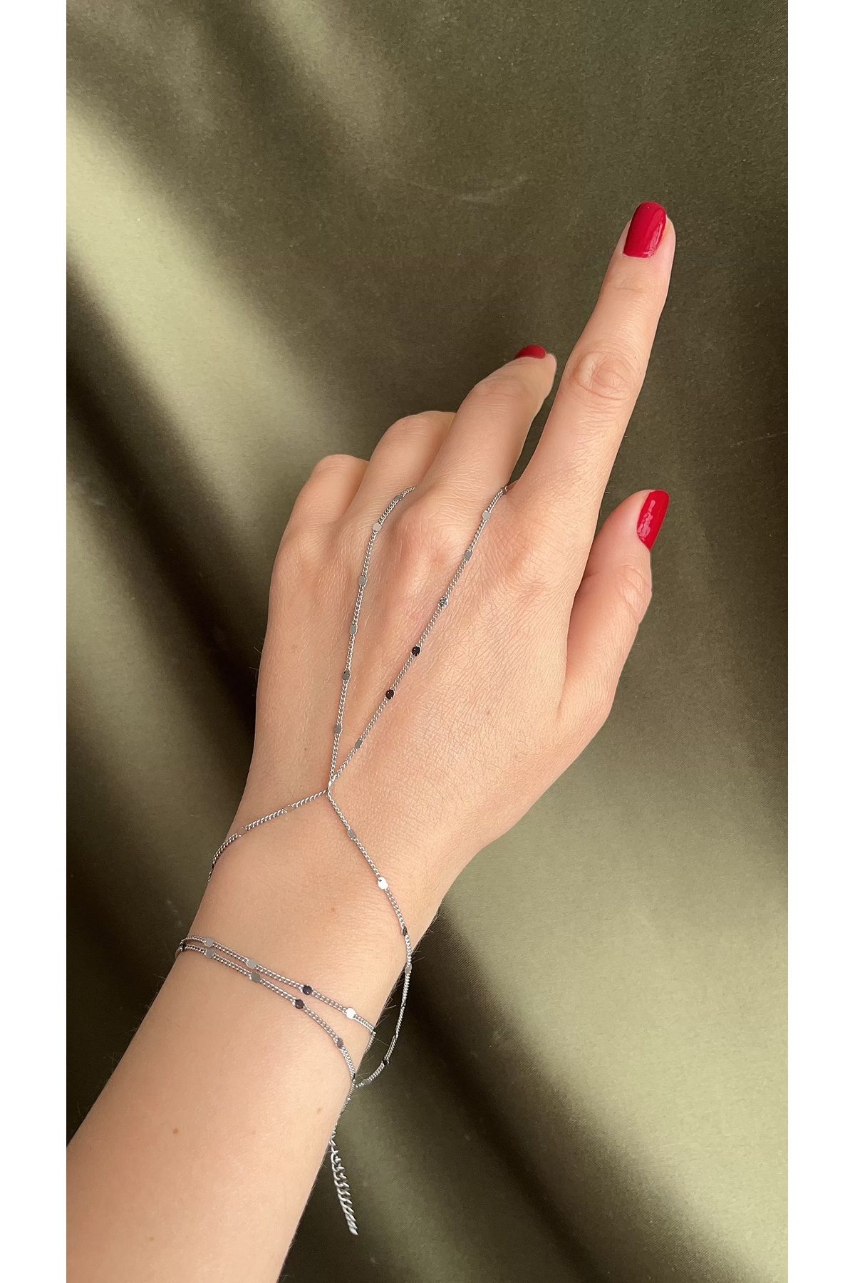 Fasion Jewelry Silver pul detay zarif Şahmeran