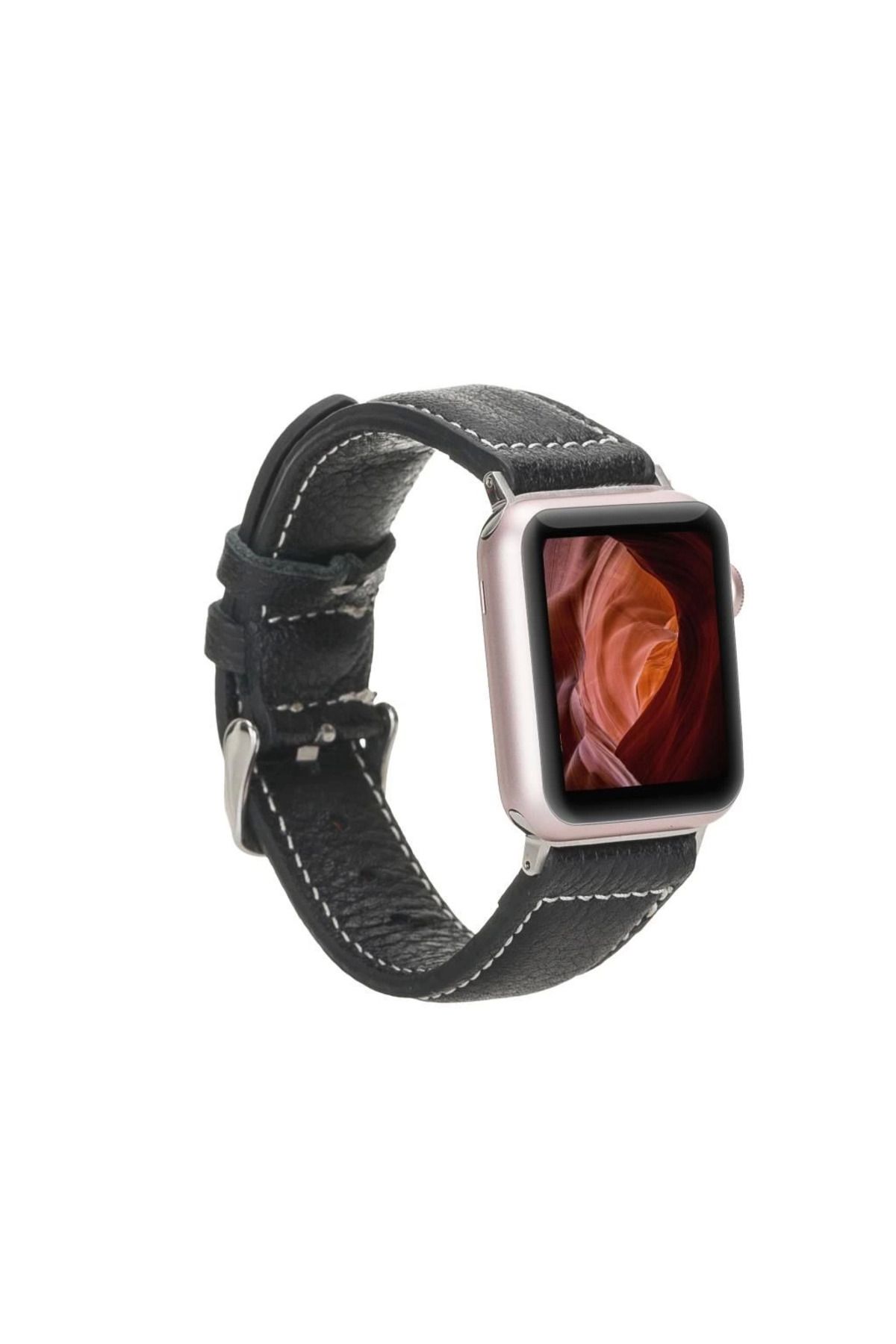 MT29 GİYİM Watch Deri Kordon 42-44-45mm Uyumlu NM1-AS1 Siyah