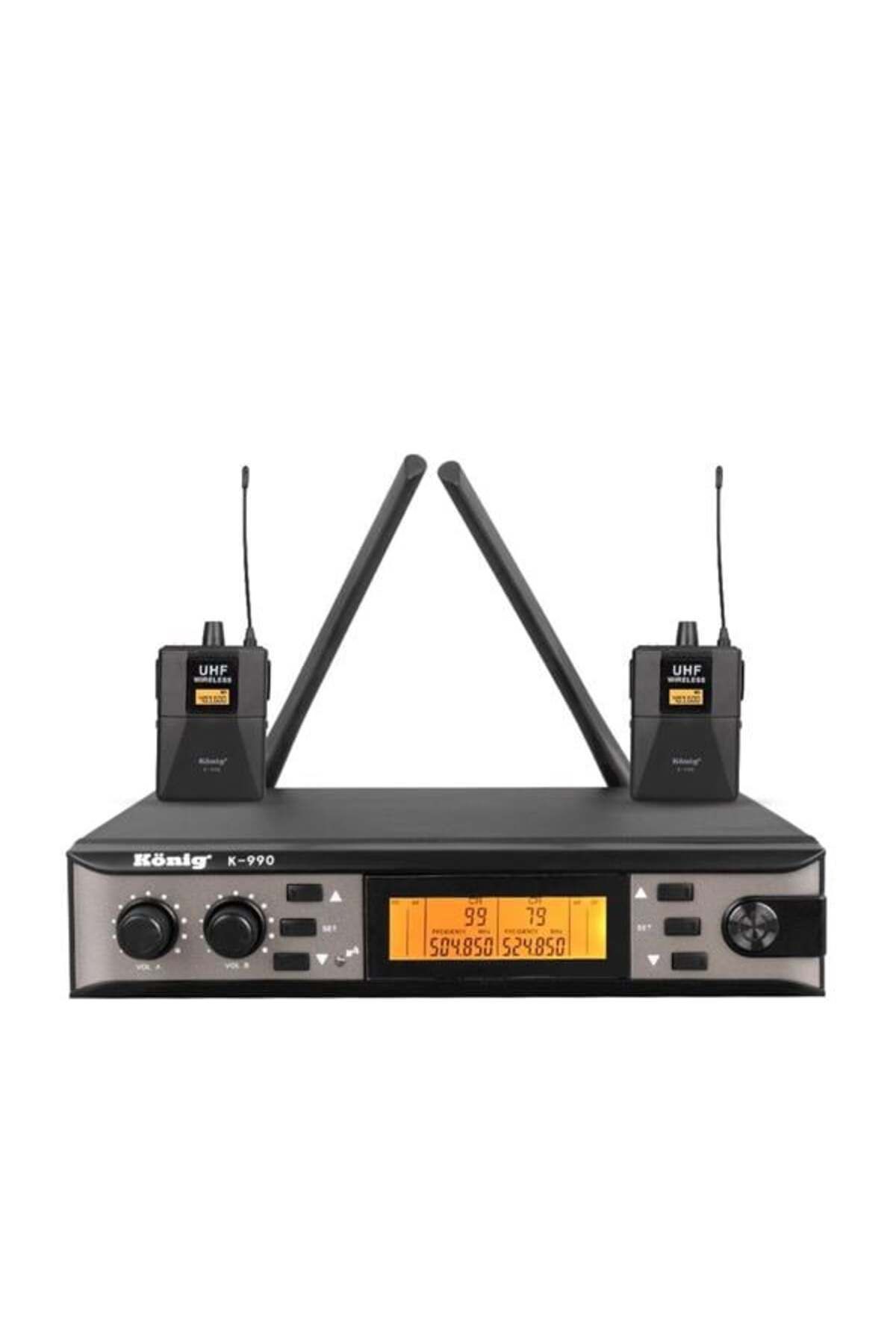DENİZ König K-990 Y-Y Çift Kanal Uhf Telsiz Yaka Mikrofon