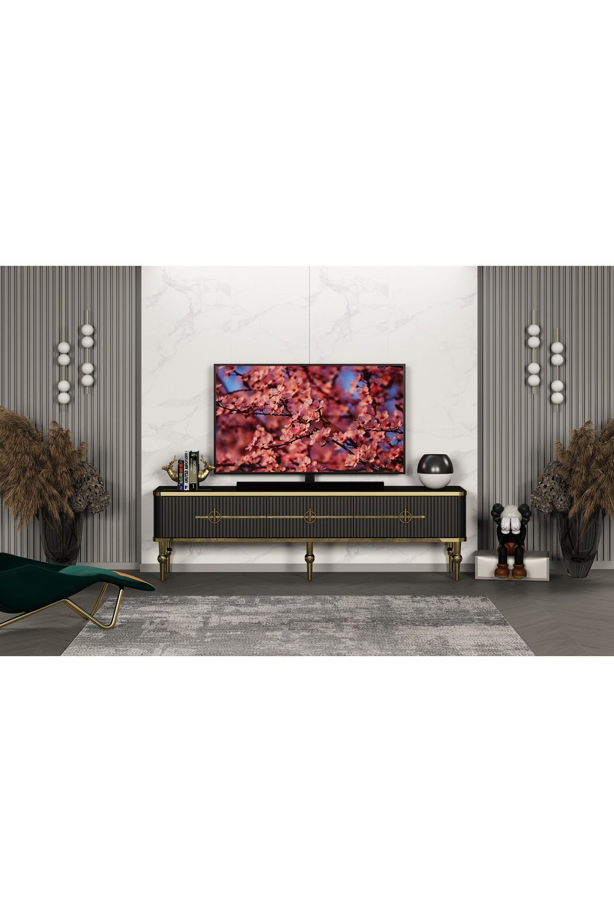 LNDHOME STORE Asel 3 Çekmeceli Tv Ünitesi Tv Sehpası