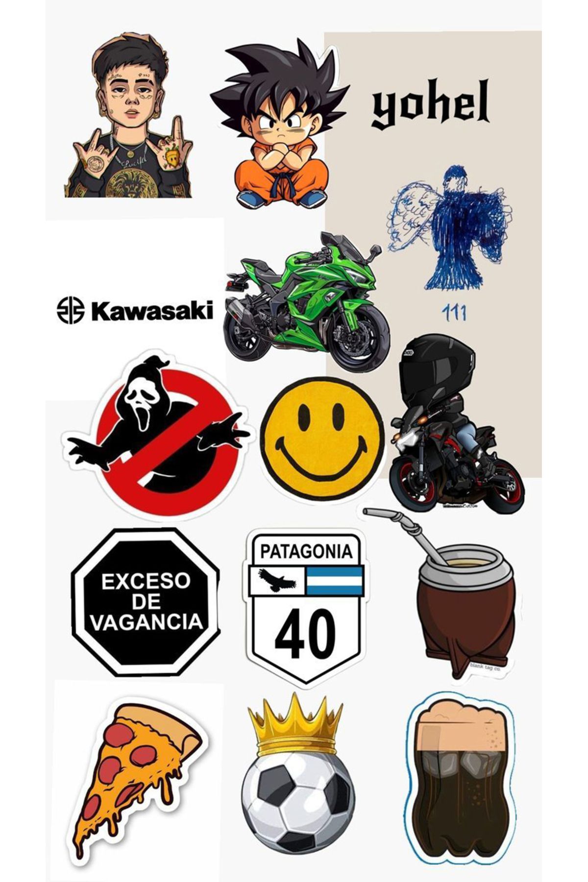 BK Design Y2K Sticker Telefon Laptop Notebook Tablet Defter Matara Stiker Etiket ST1668