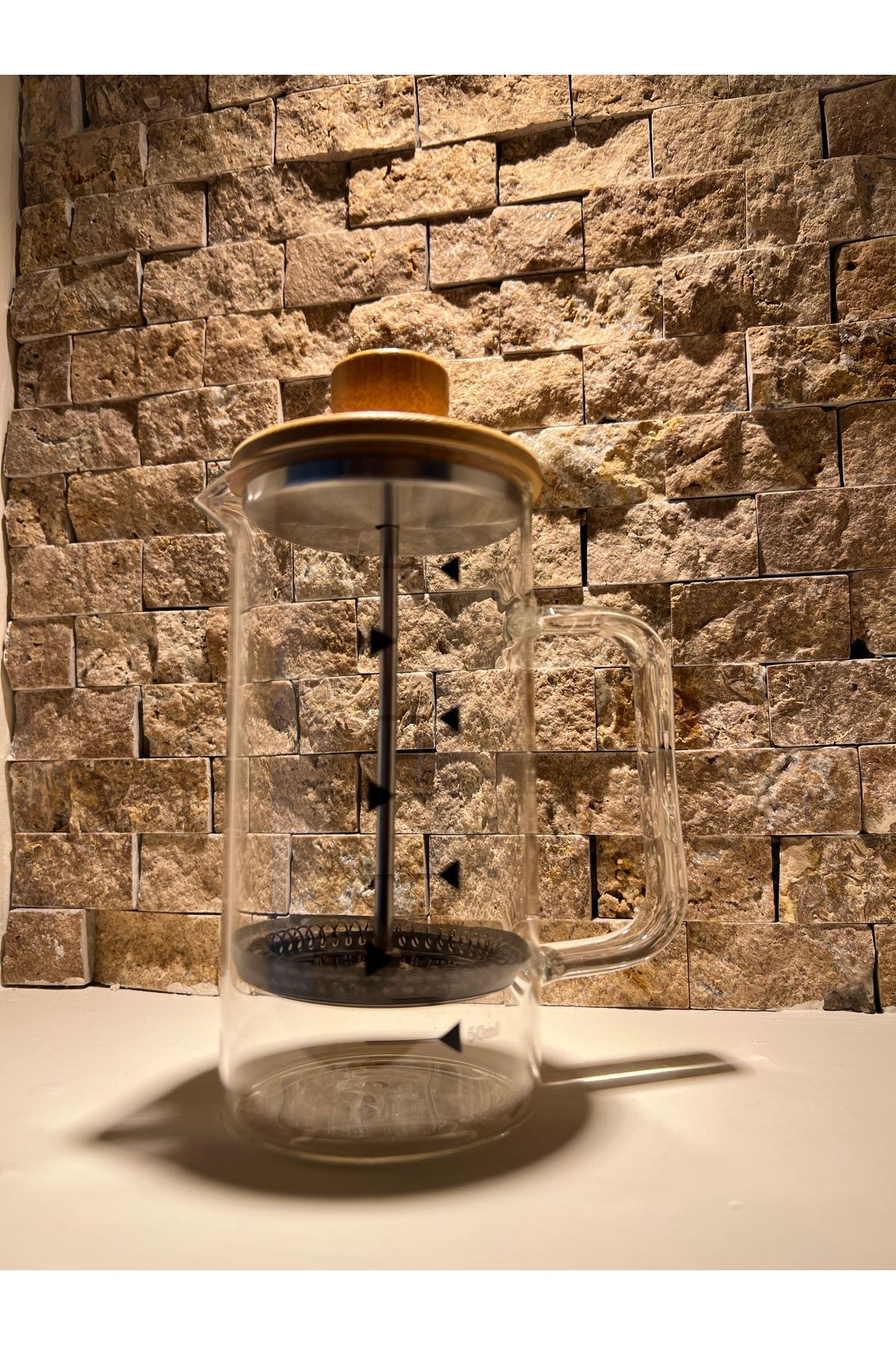 daısydecoratıon Bambu Kapaklı French Press