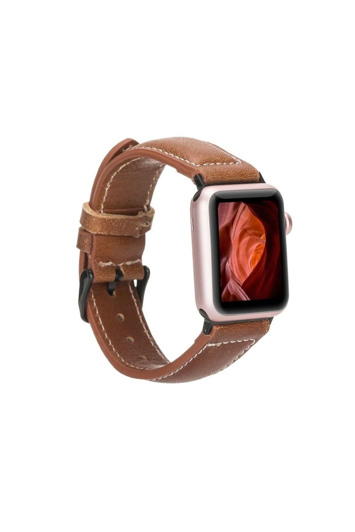 Angoravi Watch Uyumlu Deri Kordon 42-44-45mm NM1 AS4