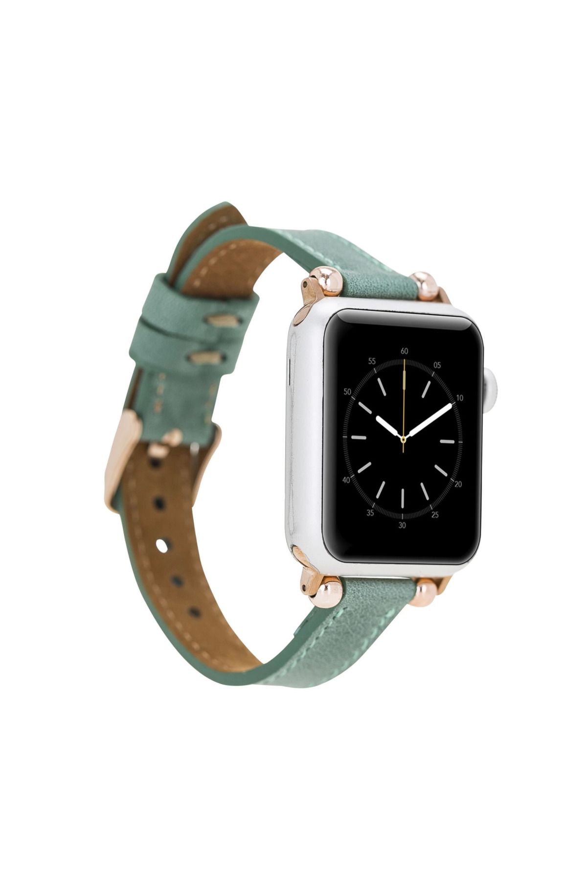 Angoravi Apple Watch Uyumlu Deri Kordon 42-44-45mm Ferro CZ12