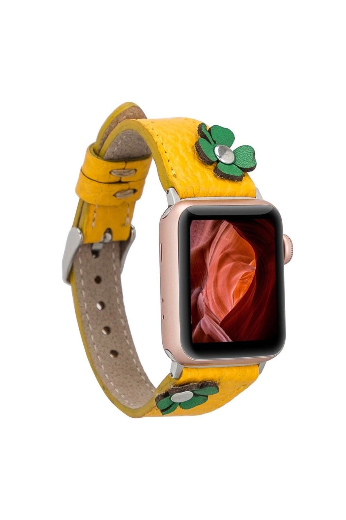 Angoravi Watch Uyumlu Deri Kordon Clover 42-44-45mm TR FL12