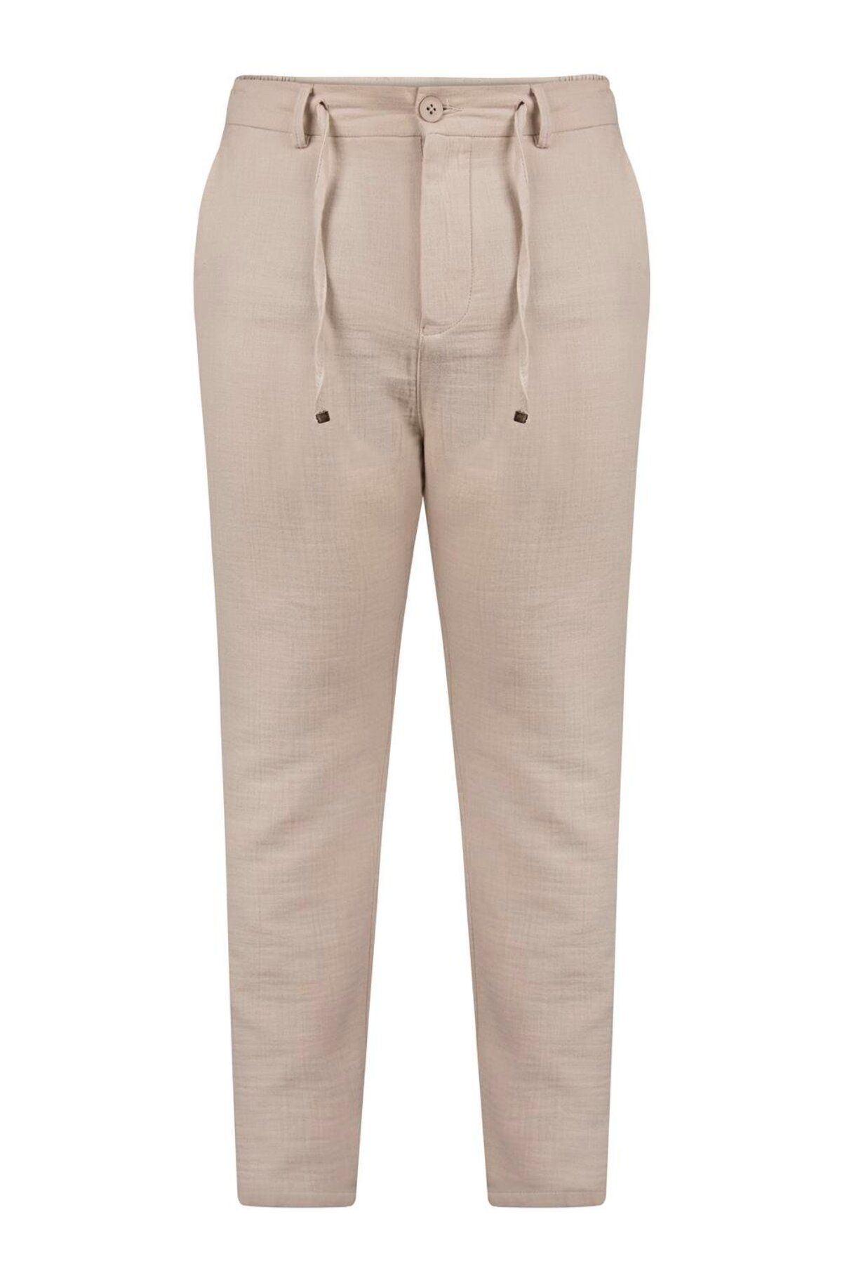 Felix Hardy Erkek Jogger Keten Pantolon