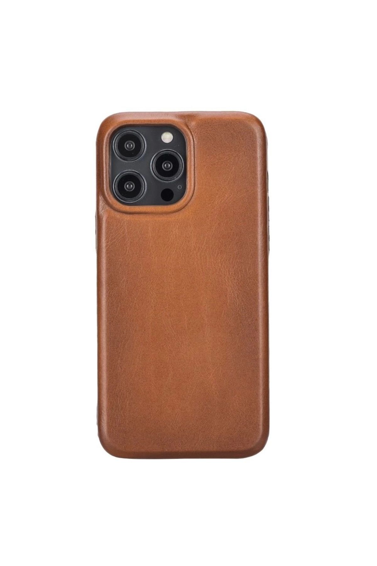 Angoravi Apple iPhone 14 Pro Max Uyumlu Deri Arka Kapak ROCK RST2E