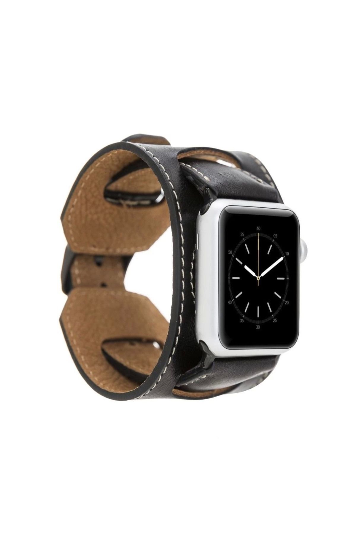 Angoravi Apple Watch Uyumlu Deri Kordon 42-44-45mm Cuff RST1